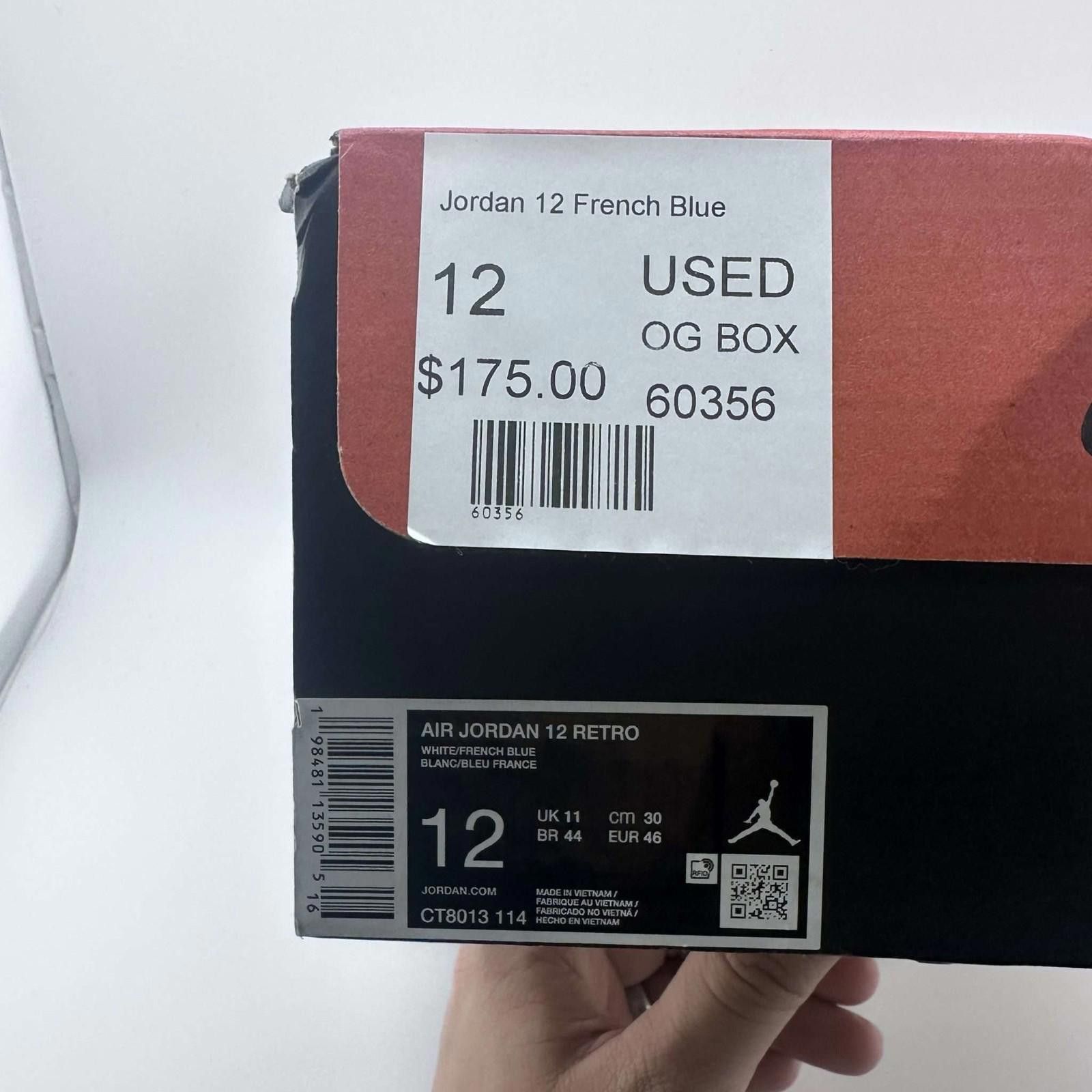 Jordan Brand Jordan 12 French Blue Size 12 Used OG Box Size US 12 / EU 45 - 7 Thumbnail