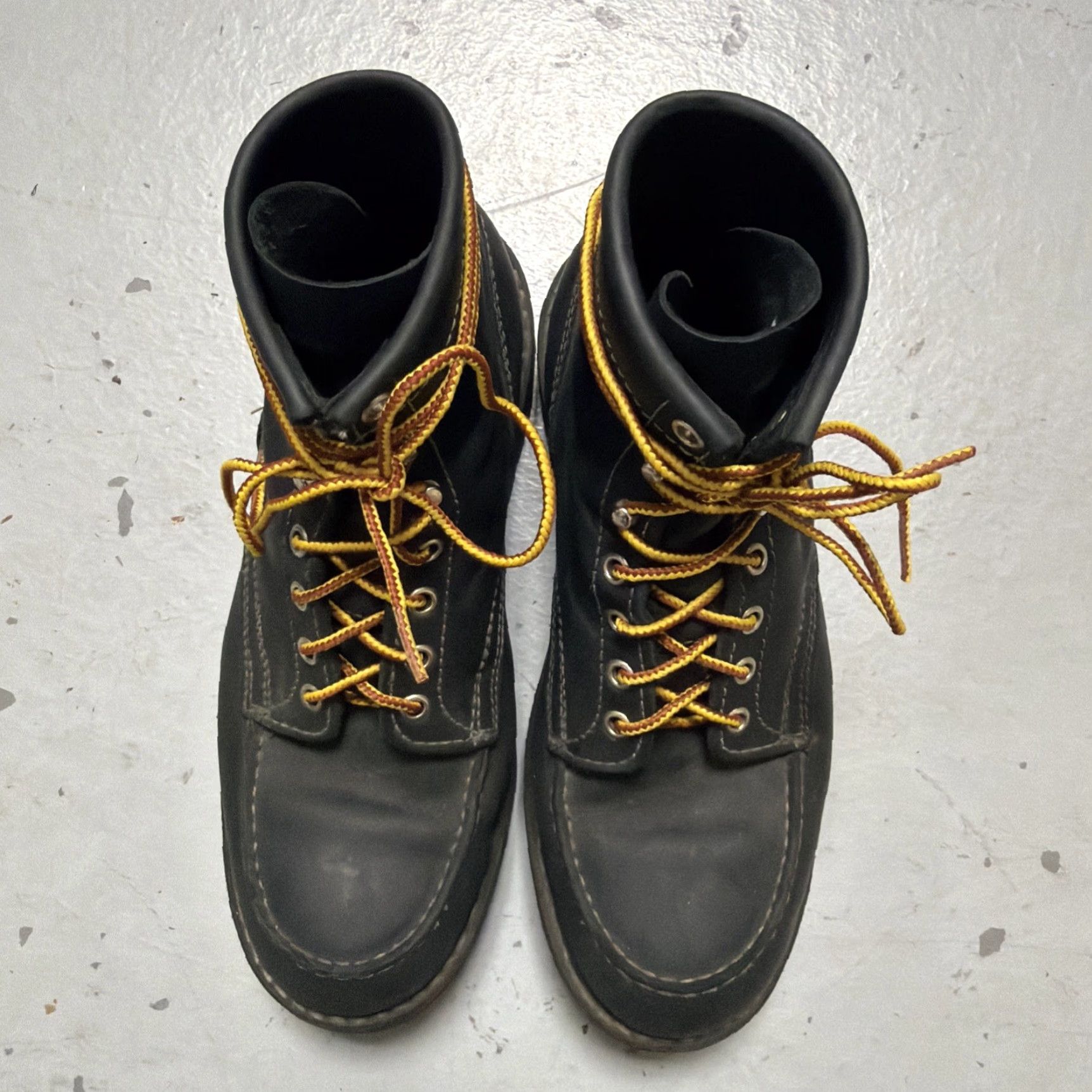 Vintage White’s Boots Perry Moc Toe Black Leather Made In USA 8.5 D Mens Work Boots Black Leather Perry Moc Toe USA 8.5 D Size US 9 / EU 42 - 2 Thumbnail