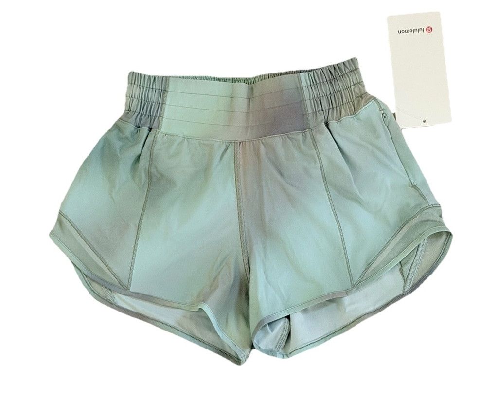 Lululemon LULULEMON HOTTY HOT HIGH RISE SHORT 4”LINED CDGM/PLMC SZ 14 Size 36" / US 14 / IT 50 - 2 Thumbnail