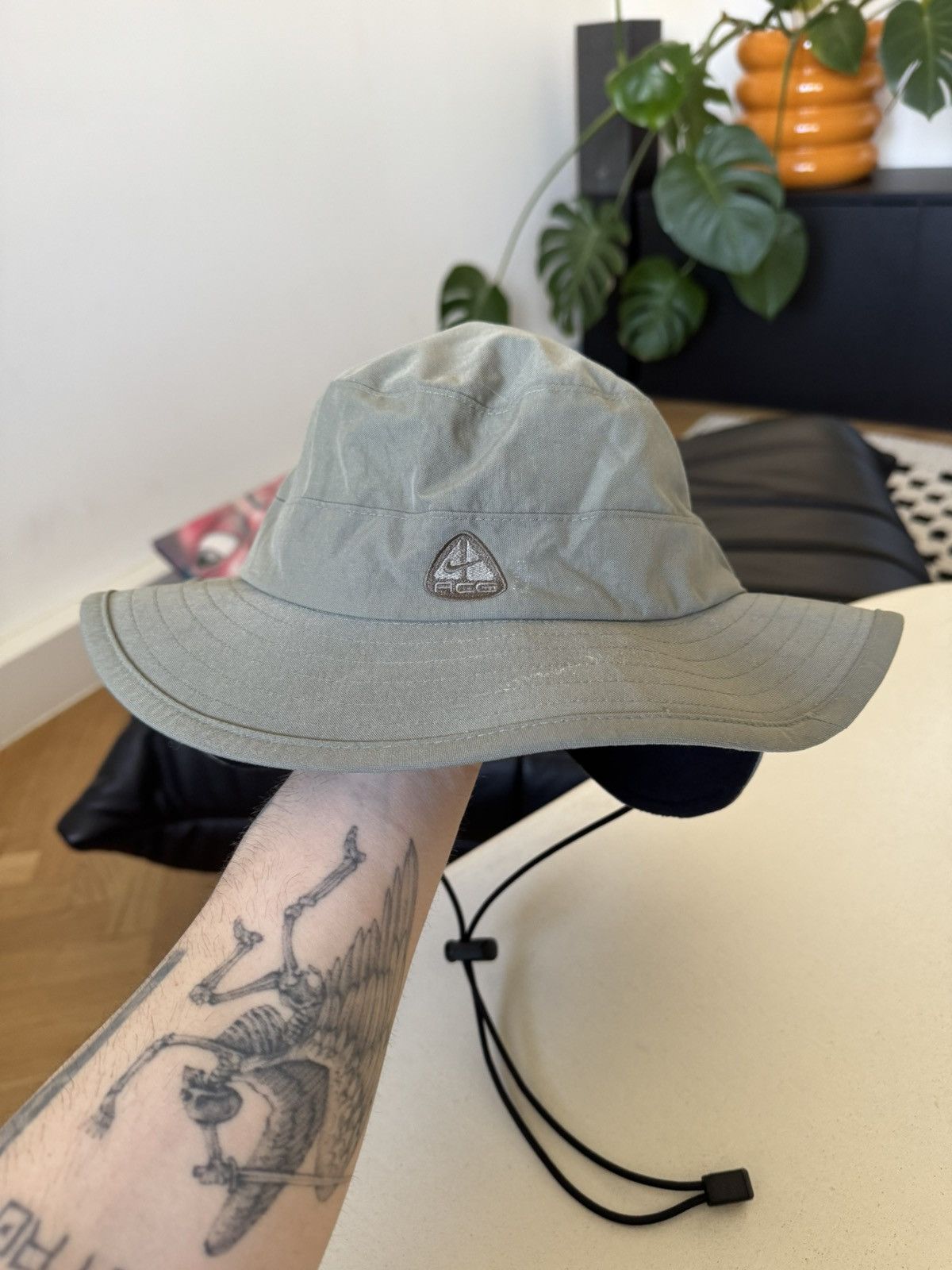 Nike ACG × Vintage Nike ACG Vintage 90s Bucket Hat Safari Streetwear Hype Rare Size ONE SIZE - 1 Thumbnail