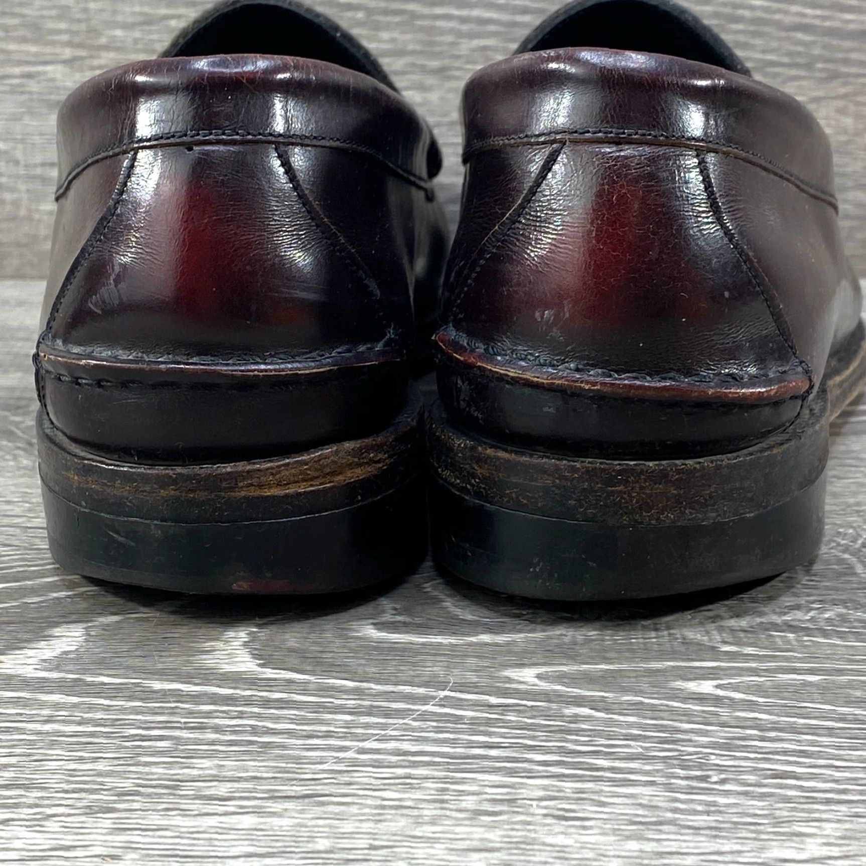 VINTAGE Johnston & Murphy Aristocraft Burgundy Tassel 