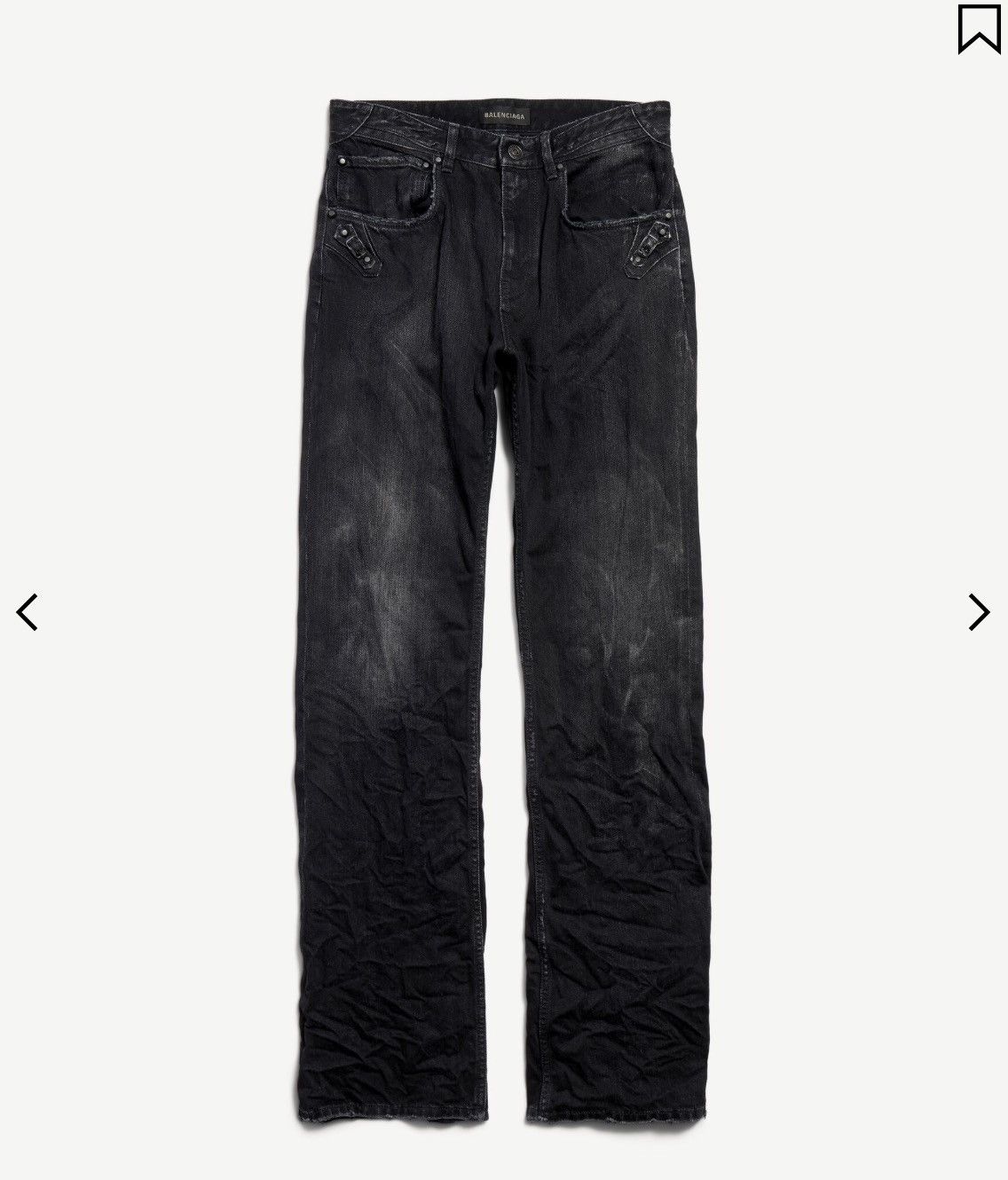 Balenciaga Balenciaga Studded City Jeans Size US 31 - 1 Thumbnail