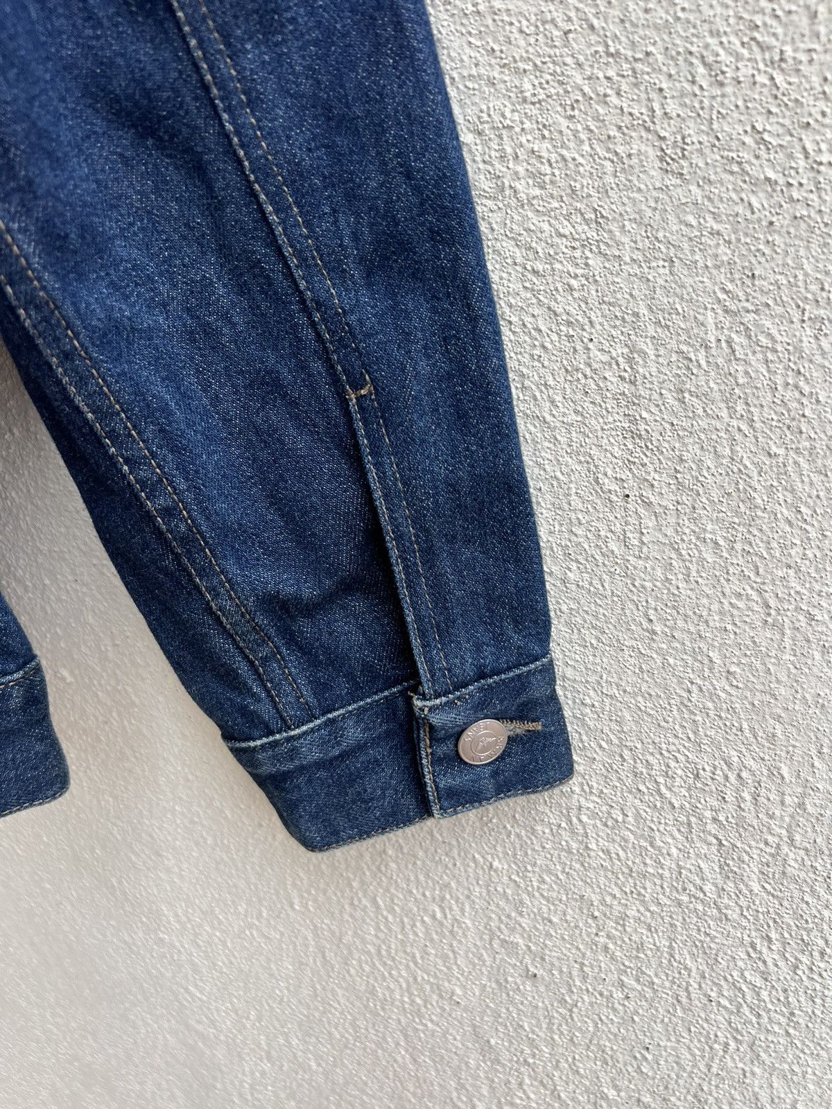 Armani AJ Armani Jeans Indigo 002 Series Denim Trucker Jacket Size US M / EU 48-50 / 2 - 19 Thumbnail