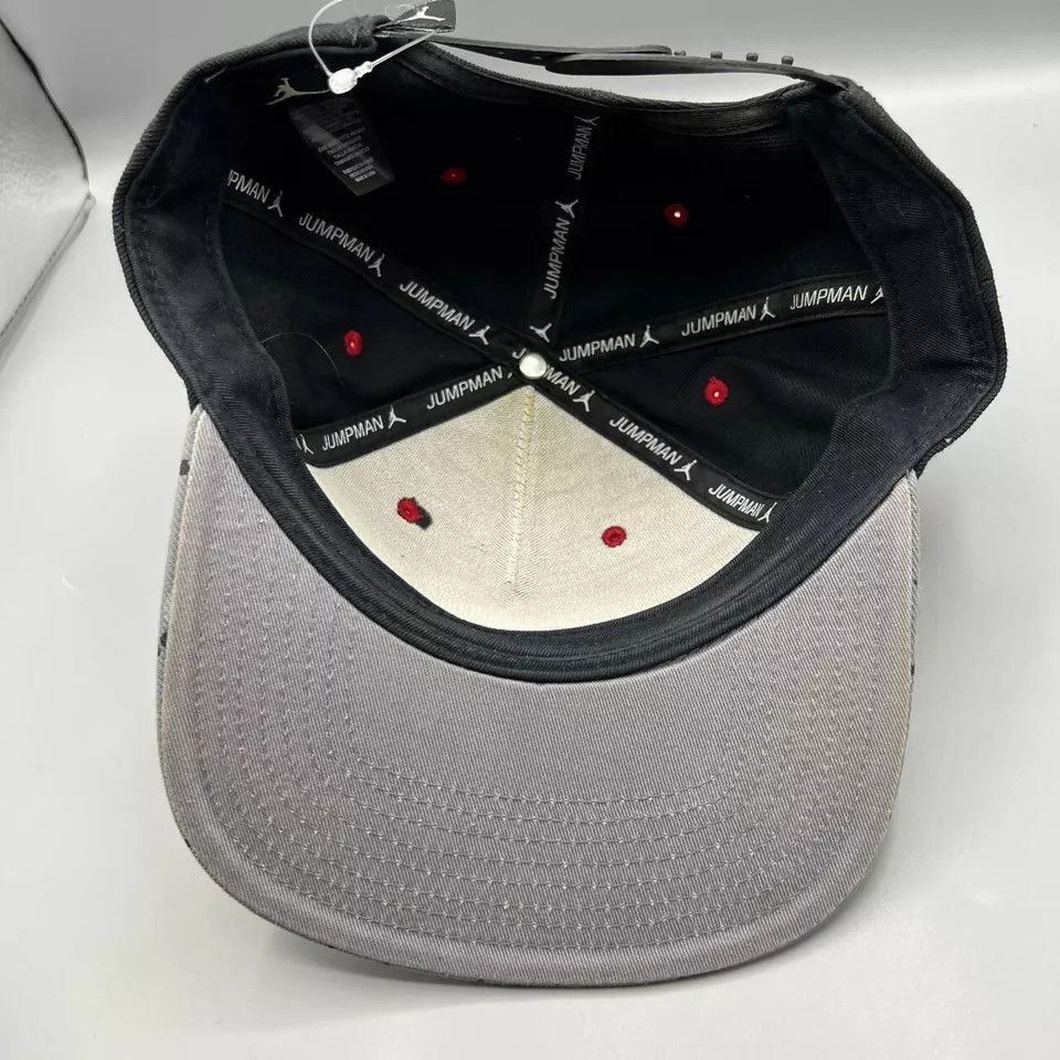 Jordan Brand Air Jordan Flight Hat Men Black Gray Jumpman Snap Back Cap Size ONE SIZE - 5 Thumbnail