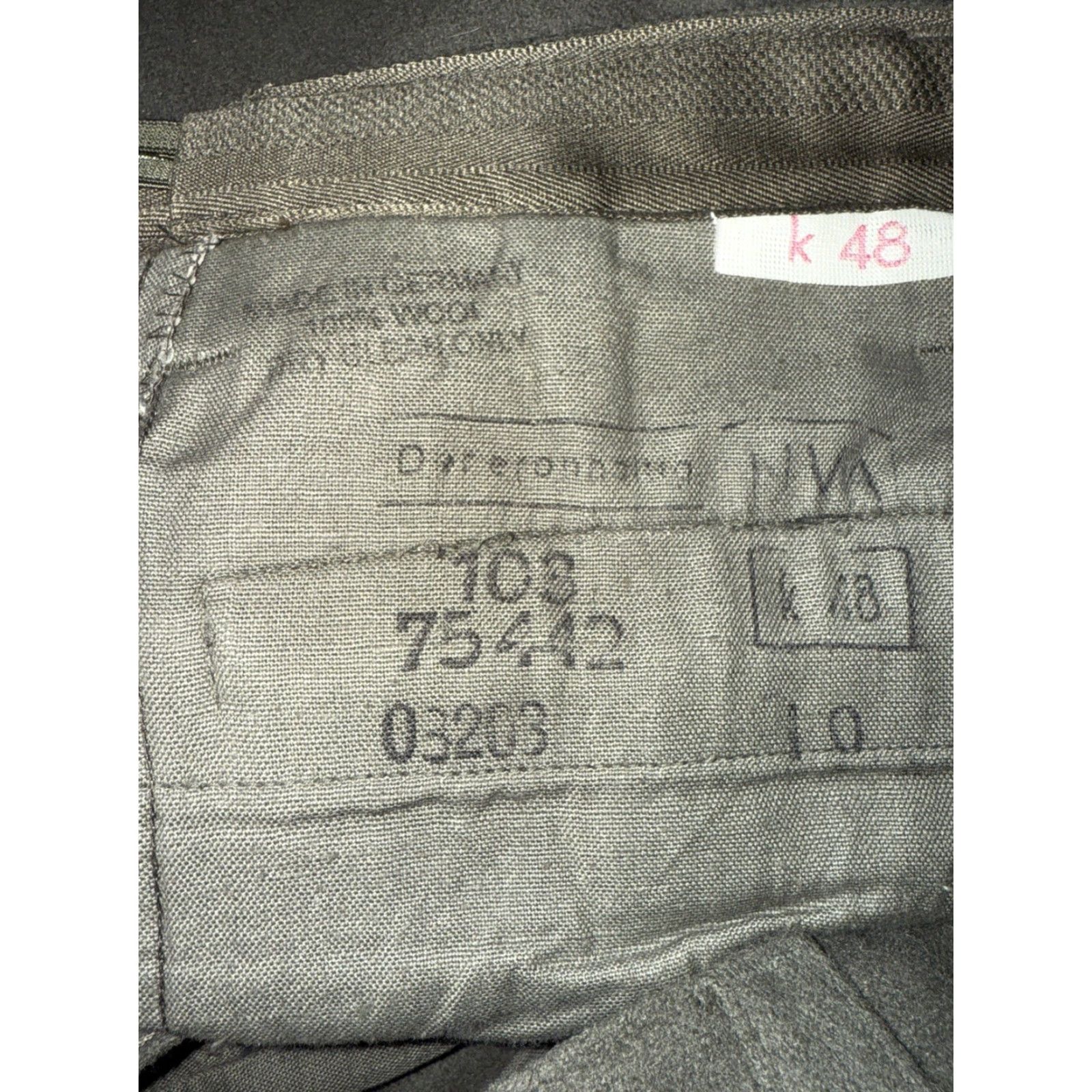 Vintage VINTAGE German Military Green Wool K48 Pants 32x29 Mens Regular 32x29 Wool Military Green Pants Size US 32 / EU 48 - 7 Thumbnail