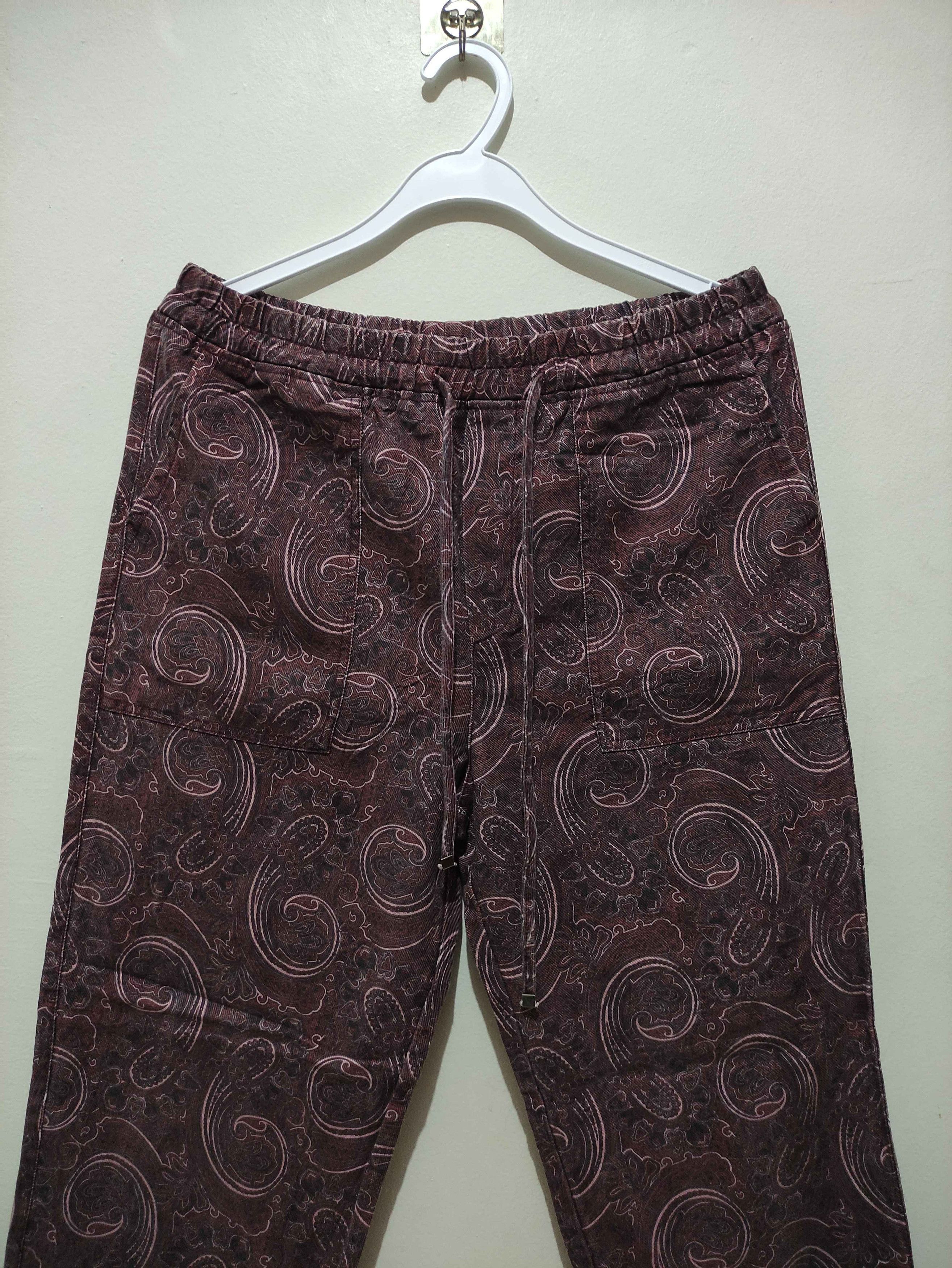 Zara Zara drawstring Paisley pants Size US 32 / EU 48 - 12 Thumbnail