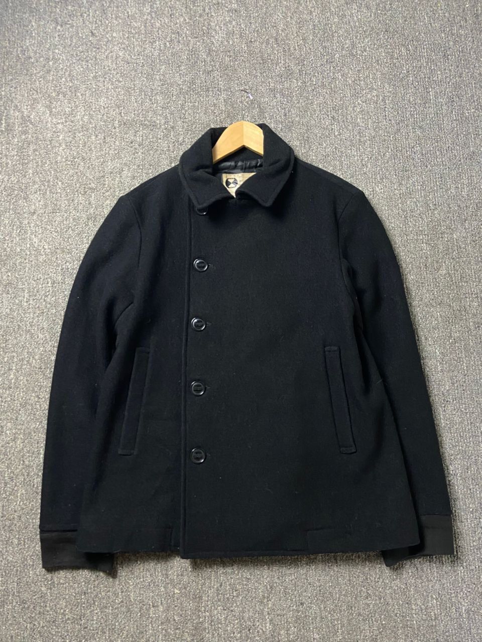 Final Home Final Home Double Breasted Wool Blend Peacoat (201) Size US XS / EU 42 / 0 - 1 Thumbnail