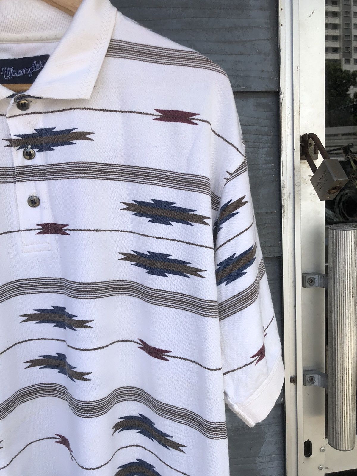 Wrangler Vintage OVP Wrangler Navajo Western Polo Shirt Size US XL / EU 56 / 4 - 3 Thumbnail