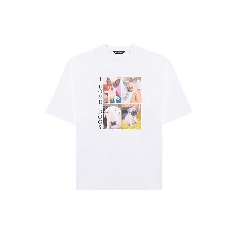 Balenciaga Balenciaga I Love Dogs Graphic T-Shirt M Size US M / EU 48-50 / 2 - 1 Thumbnail