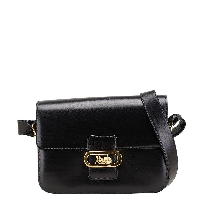 Celine Celine Celine Carriage Hardware Leather Shoulder Bag Leather Shoulder Bag DUTY FREE for USA Size ONE SIZE - 1 Thumbnail