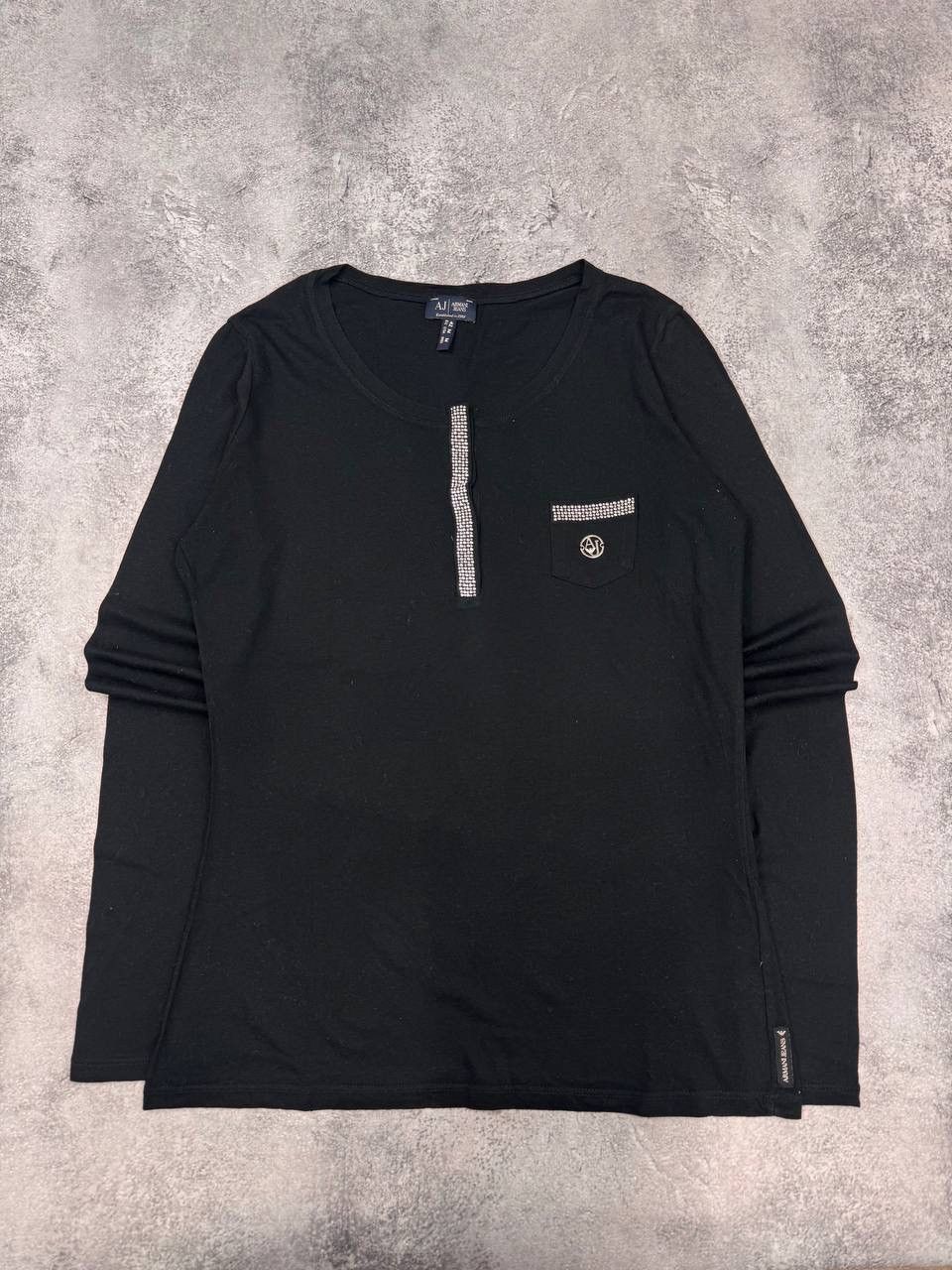 Armani Armani Jeans Women Long Sleeve Top Black Size Medium Size M / US 6-8 / IT 42-44 - 1 Thumbnail