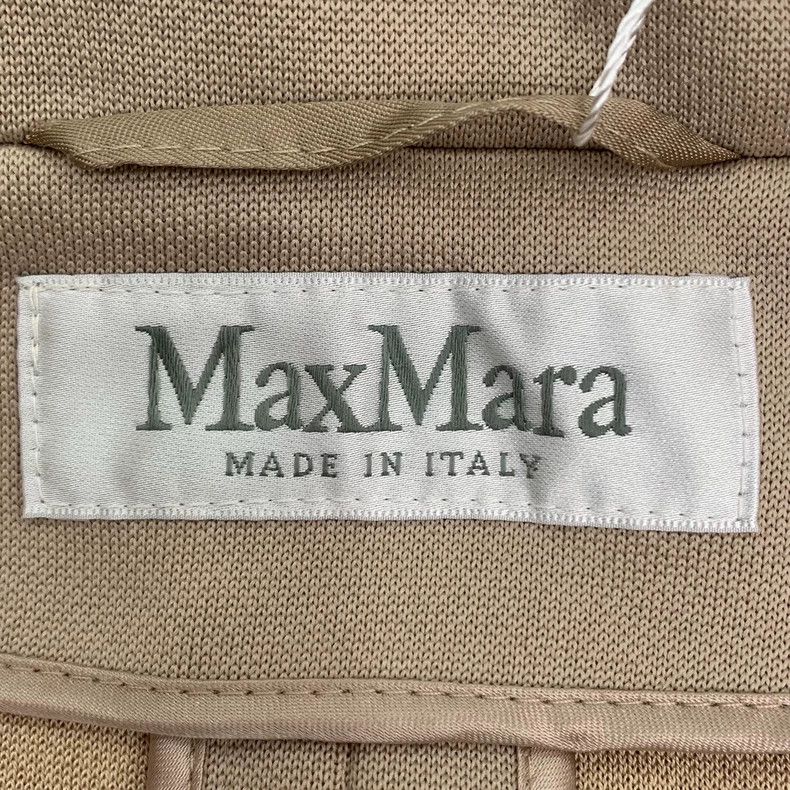 Max Mara Max Mara Madame Collection Light Brown Lapel Double Breast Size L / US 10 / IT 46 - 6 Thumbnail