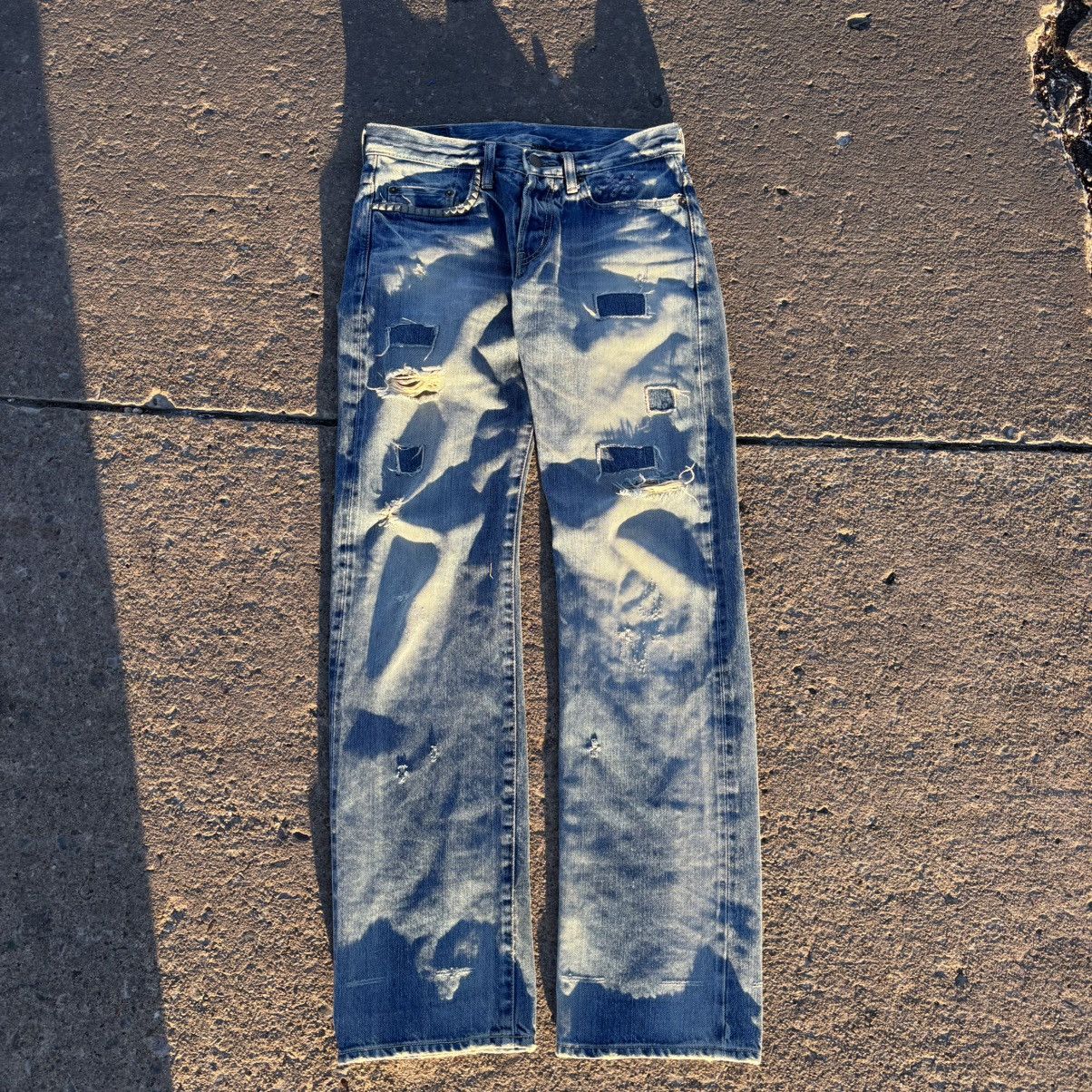 Hysteric Glamour Hysteric glamour studded patchwork selvedge denim Size US 29 - 1 Thumbnail