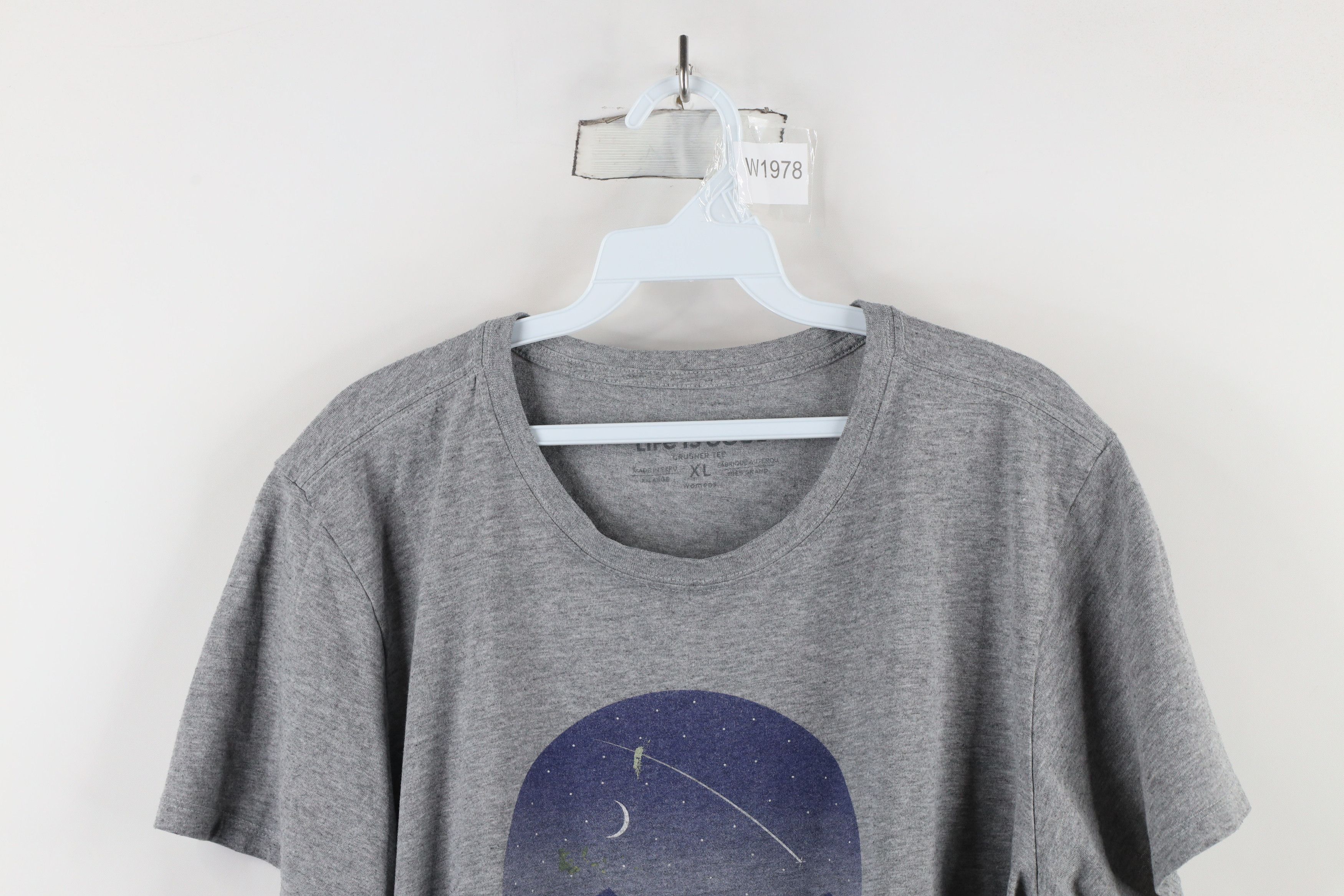 Life is Good × Vintage Life Is Good Crusher Night Mountains Stars T-Shirt Gray Size XL / US 12-14 / IT 48-50 - 2 Thumbnail