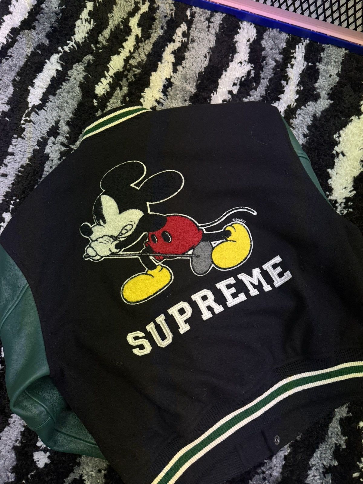 Number (N)ine × Supreme Supreme x number (n)ine Mickey varsity jacket Size US M / EU 48-50 / 2 - 2 Thumbnail