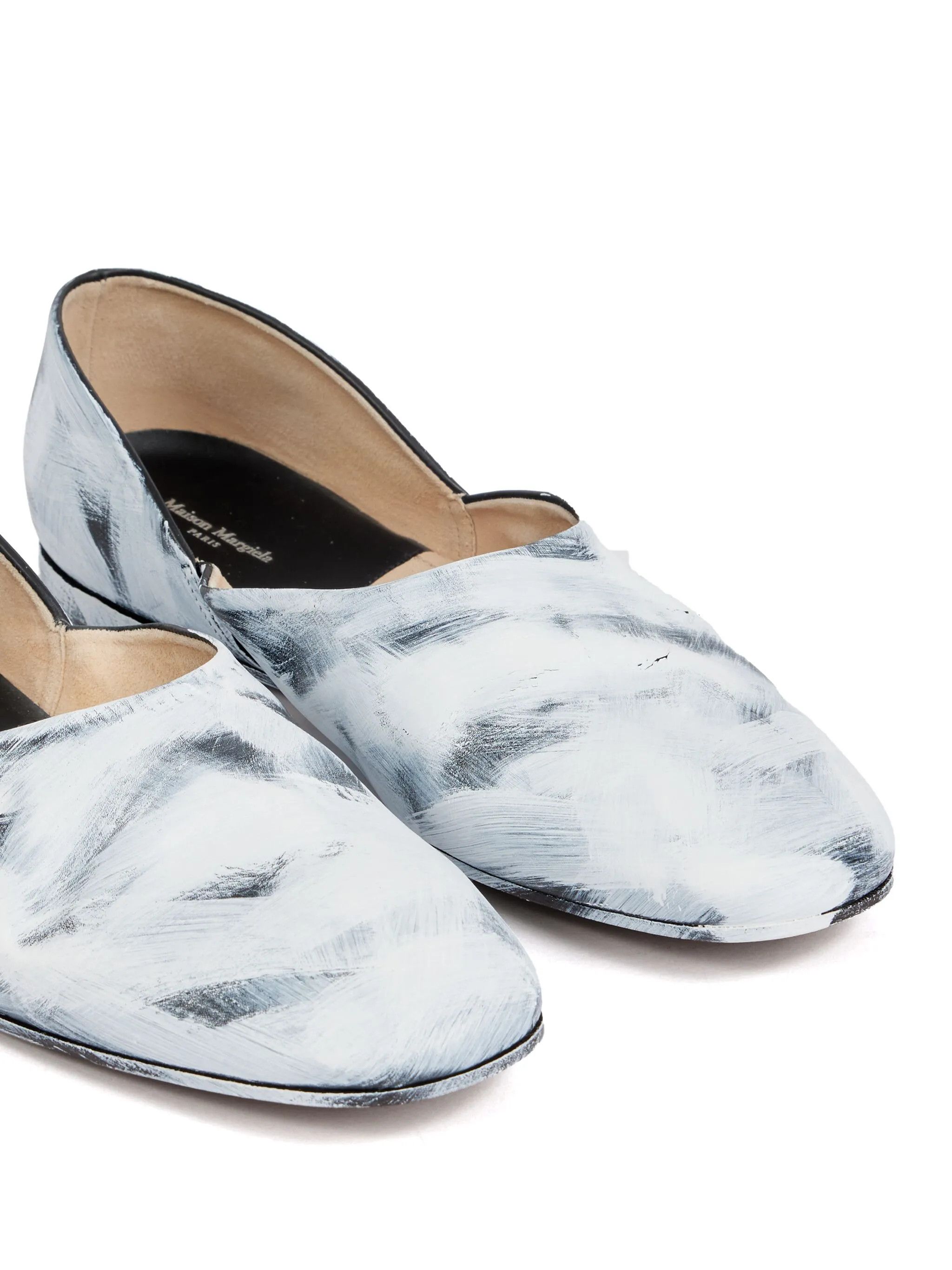 Maison Margiela o1w1db11225 Louvre Greca Loafers in White/Black Size US 10 / EU 43 - 4 Thumbnail
