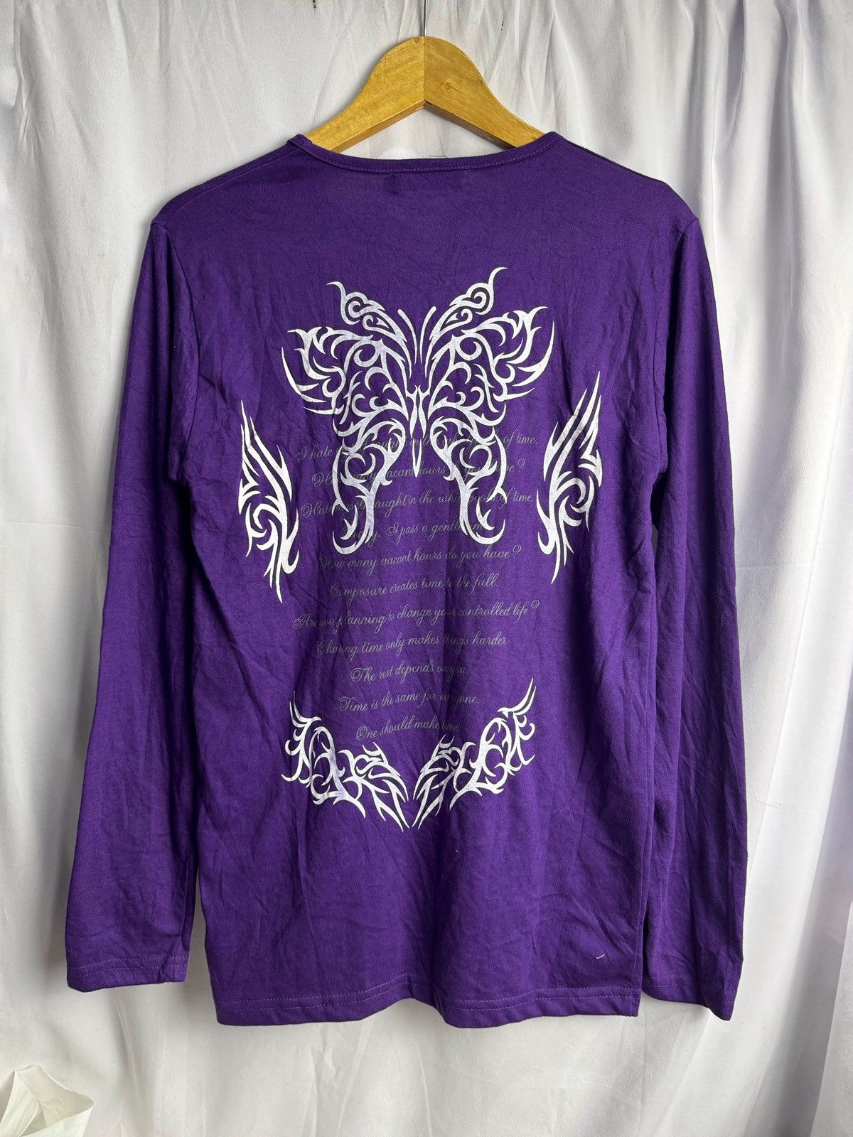 20471120 Tribal Poem Introtech Japanese Long Sleeve Purple 💜 Size US M / EU 48-50 / 2 - 2 Thumbnail