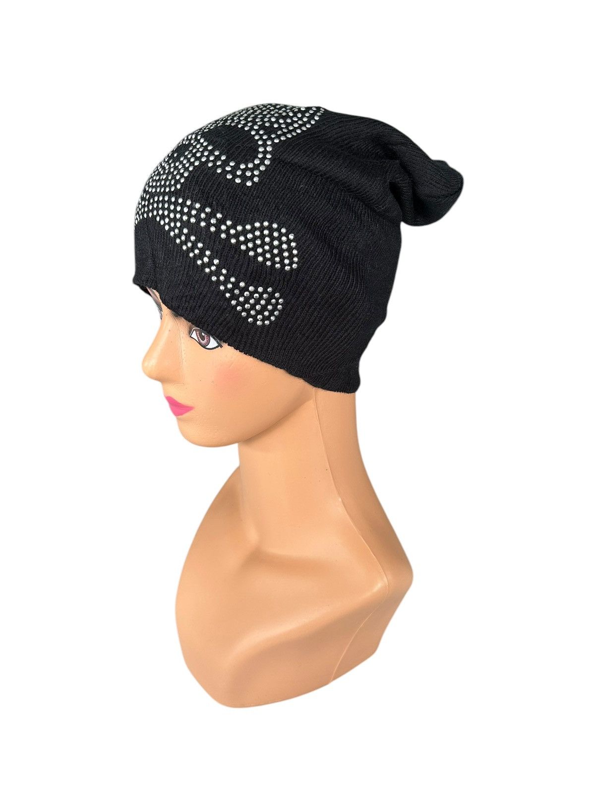 Japanese Brand × Le Grande Bleu (L.G.B.) Skull Punk Bondage Style Beanie Hats ☠️☠️ Size ONE SIZE - 2 Thumbnail
