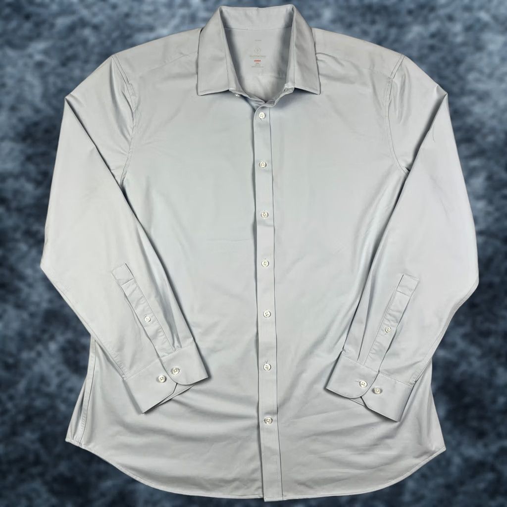 Vintage Bluffworks Lenox Performance Stretch Long Sleeve Button Shirt 2XL Mens Blue Size US XXL / EU 58 / 5 - 1 Thumbnail