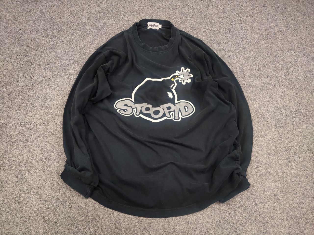 Vintage Stoopid Skater Skateboard Vintage Bomb Long Sleeve Tshirt Size US L / EU 52-54 / 3 - 2 Thumbnail