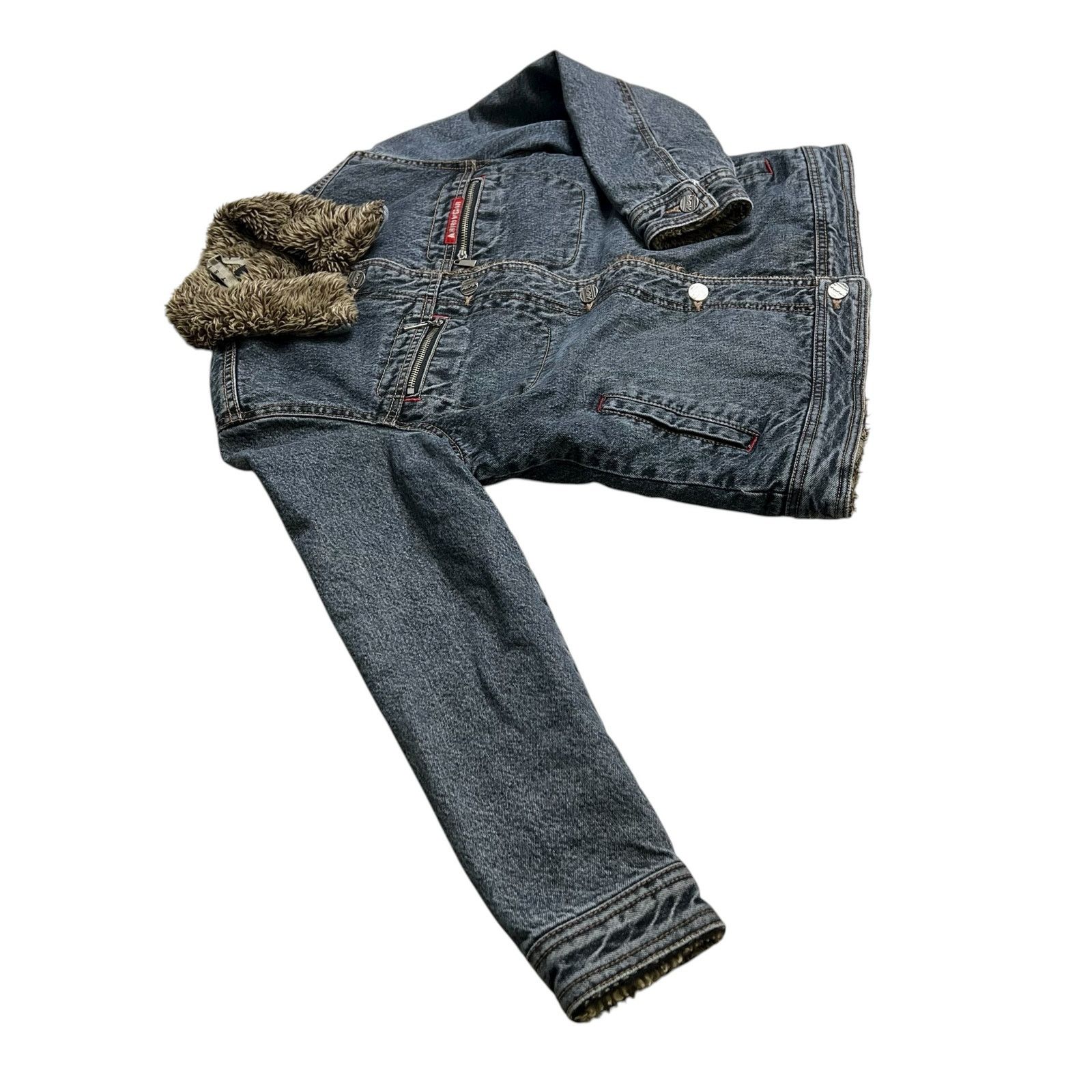 Vintage Vintage ArrowCar Sherpa Lined Denim Jacket Women’s Small Y2K Size S / US 4 / IT 40 - 10 Thumbnail
