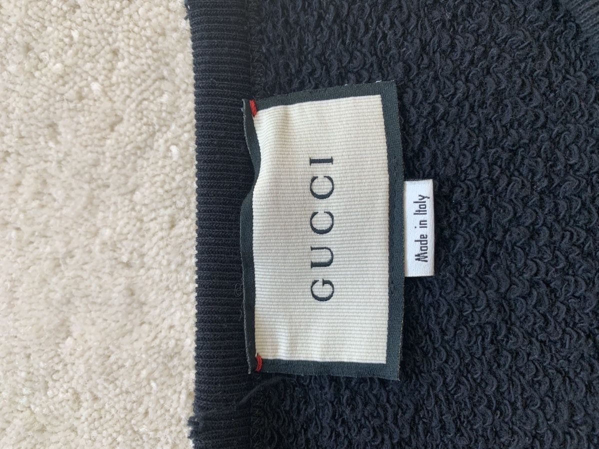 Gucci Black Distressed Gucci Logo Sweatshirt Size US L / EU 52-54 / 3 - 3 Thumbnail