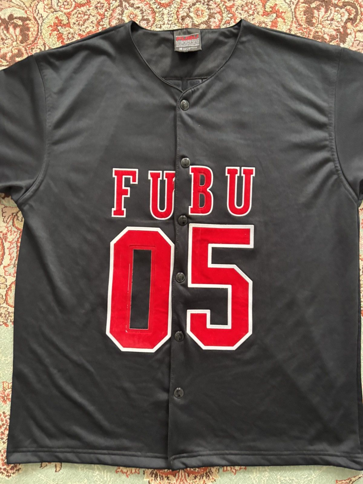 Fubu Fubu Sports 05 1992 Vintage Baseball Jersey Baggy Drip Size US M / EU 48-50 / 2 - 2 Thumbnail