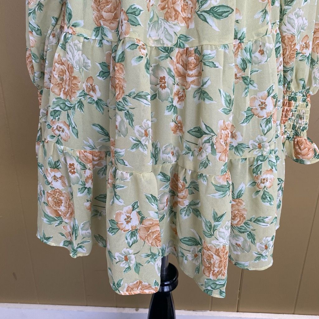 Other Lush women S square neck floral print fully lined Longsleeve Size S / US 4 / IT 40 - 2 Thumbnail