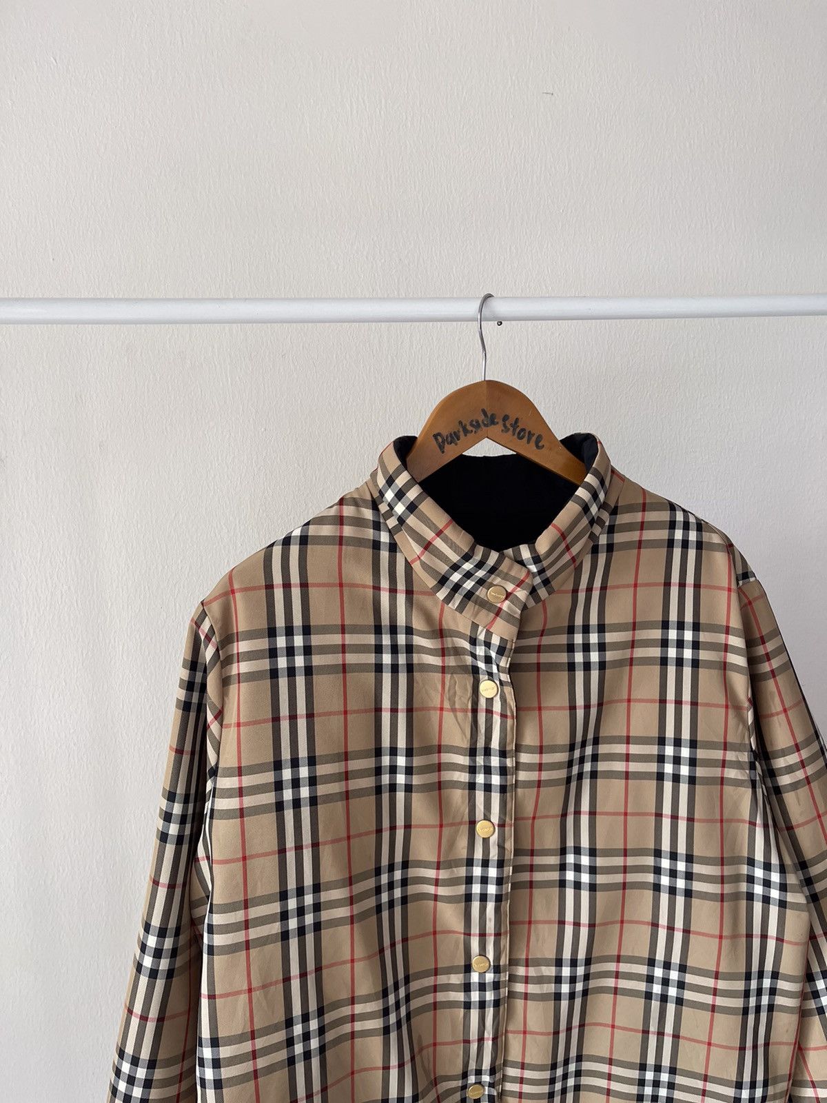 Burberry Vintage Burberry Nova Check Reversible Button Jacket Size US XL / EU 56 / 4 - 6 Thumbnail
