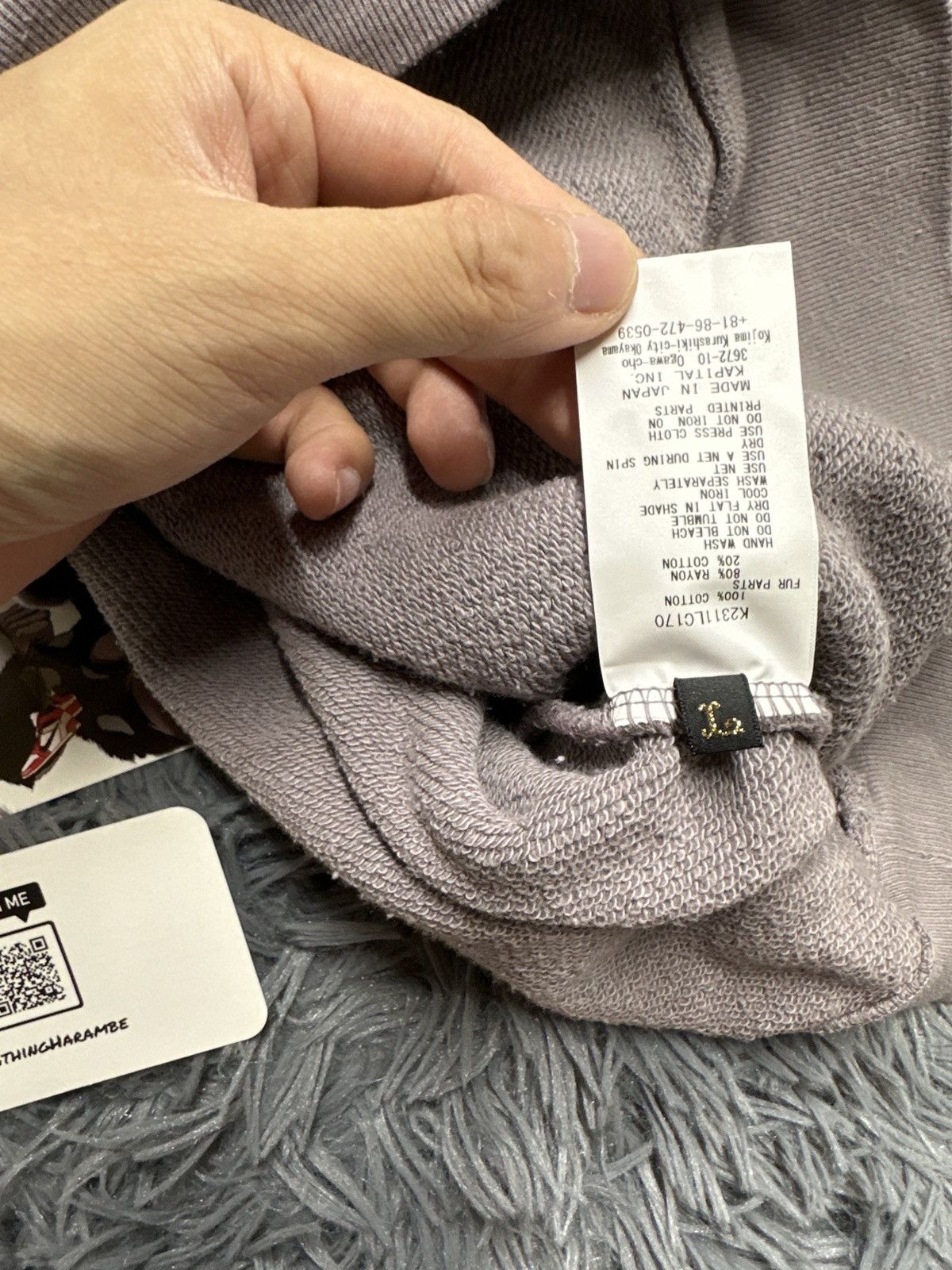 Kapital Kapital Knit x Fur Grizzly Sweater, 'Em Kountry, Purple Size US L / EU 52-54 / 3 - 8 Thumbnail