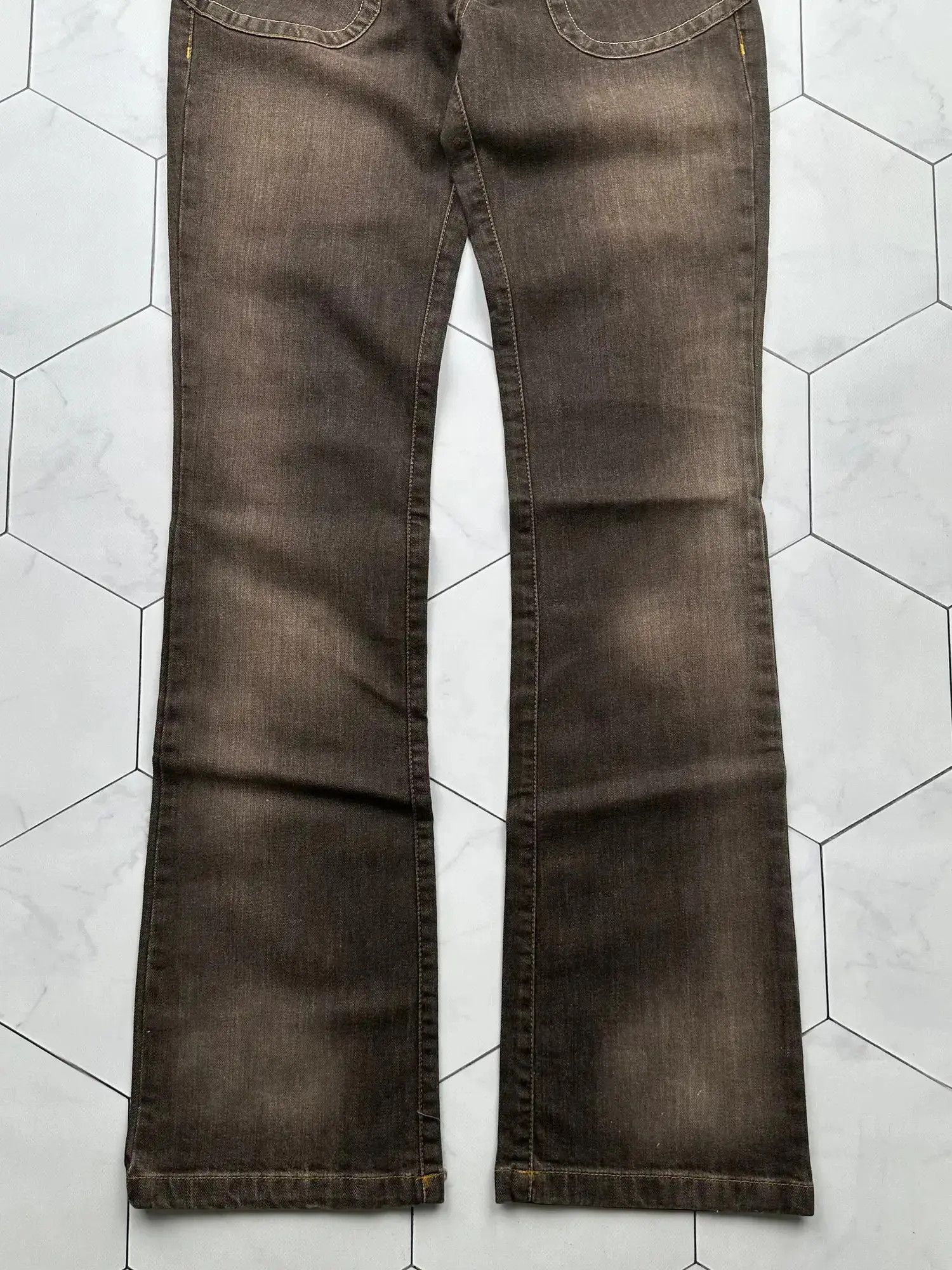 Japanese Brand Vintage Faded Flare Jeans (B463)E2 Size 28" / US 6 / IT 42 - 3 Thumbnail