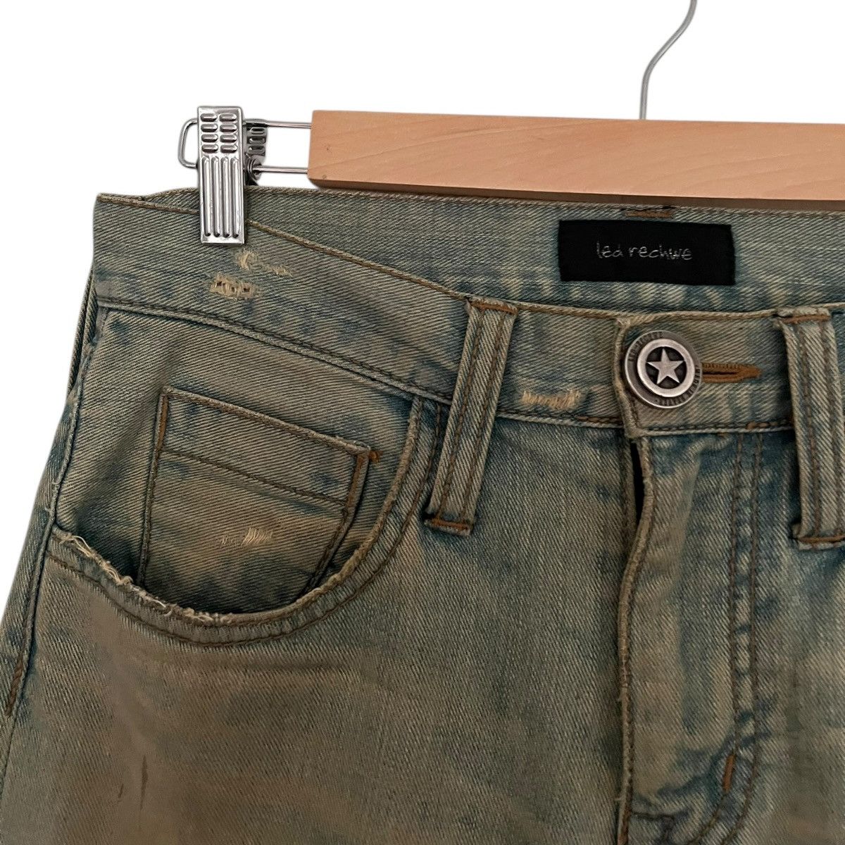 If Six Was Nine Led rewche denim w fur patch Size US 30 / EU 46 - 2 Thumbnail
