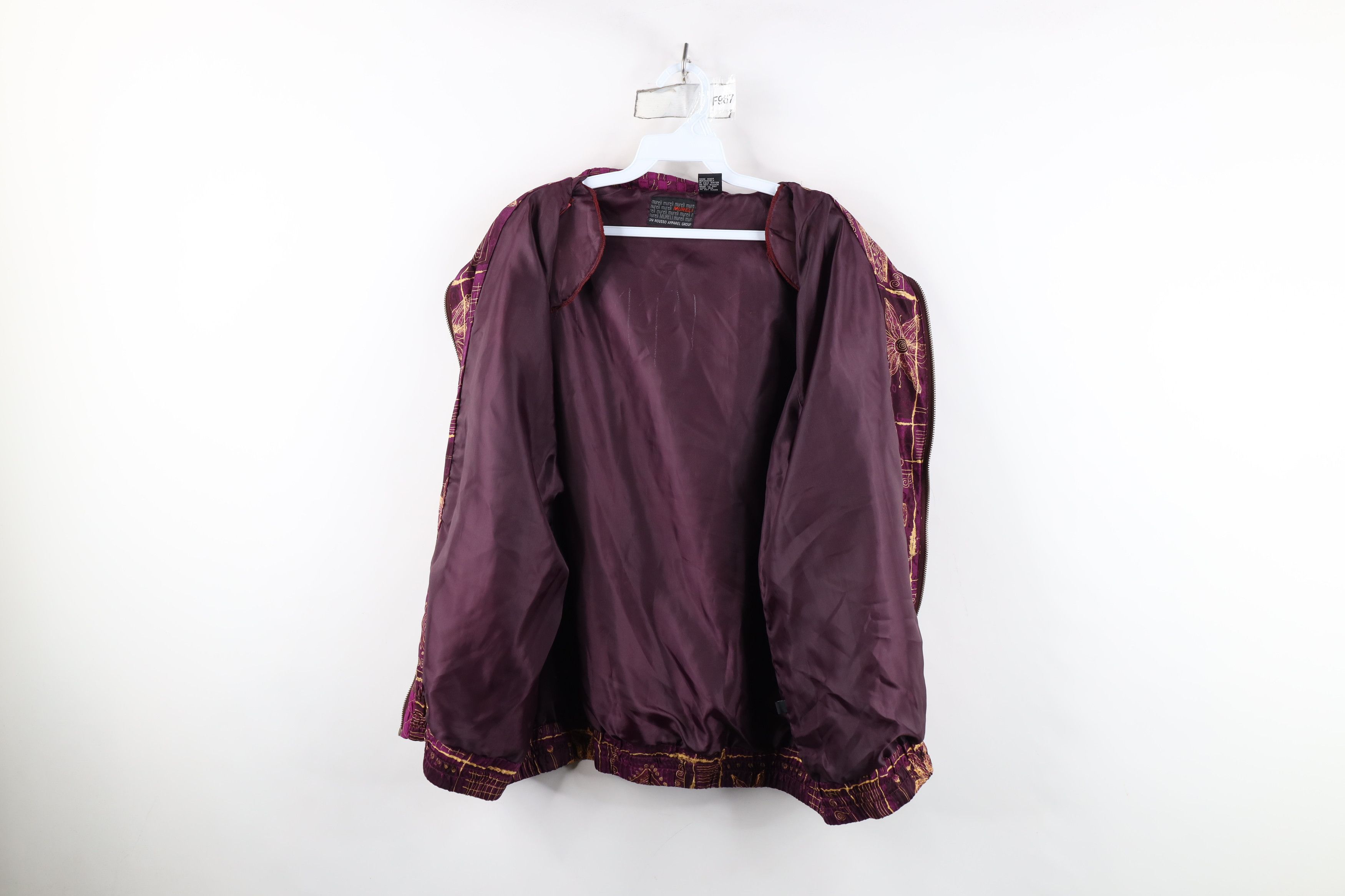 Vintage Vintage 90s Streetwear Flower Silk Full Zip Bomber Jacket Size M / US 6-8 / IT 42-44 - 10 Thumbnail