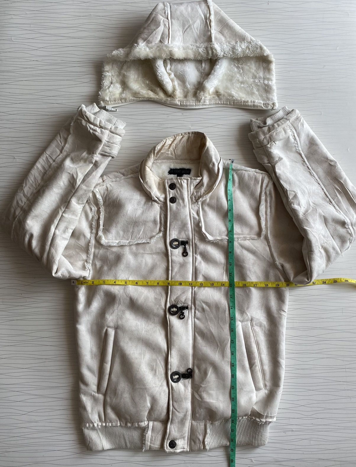 In The Attic IN THE ATTIC Japan Shearling Trench Coat Hoodie Size US L / EU 52-54 / 3 - 15 Thumbnail
