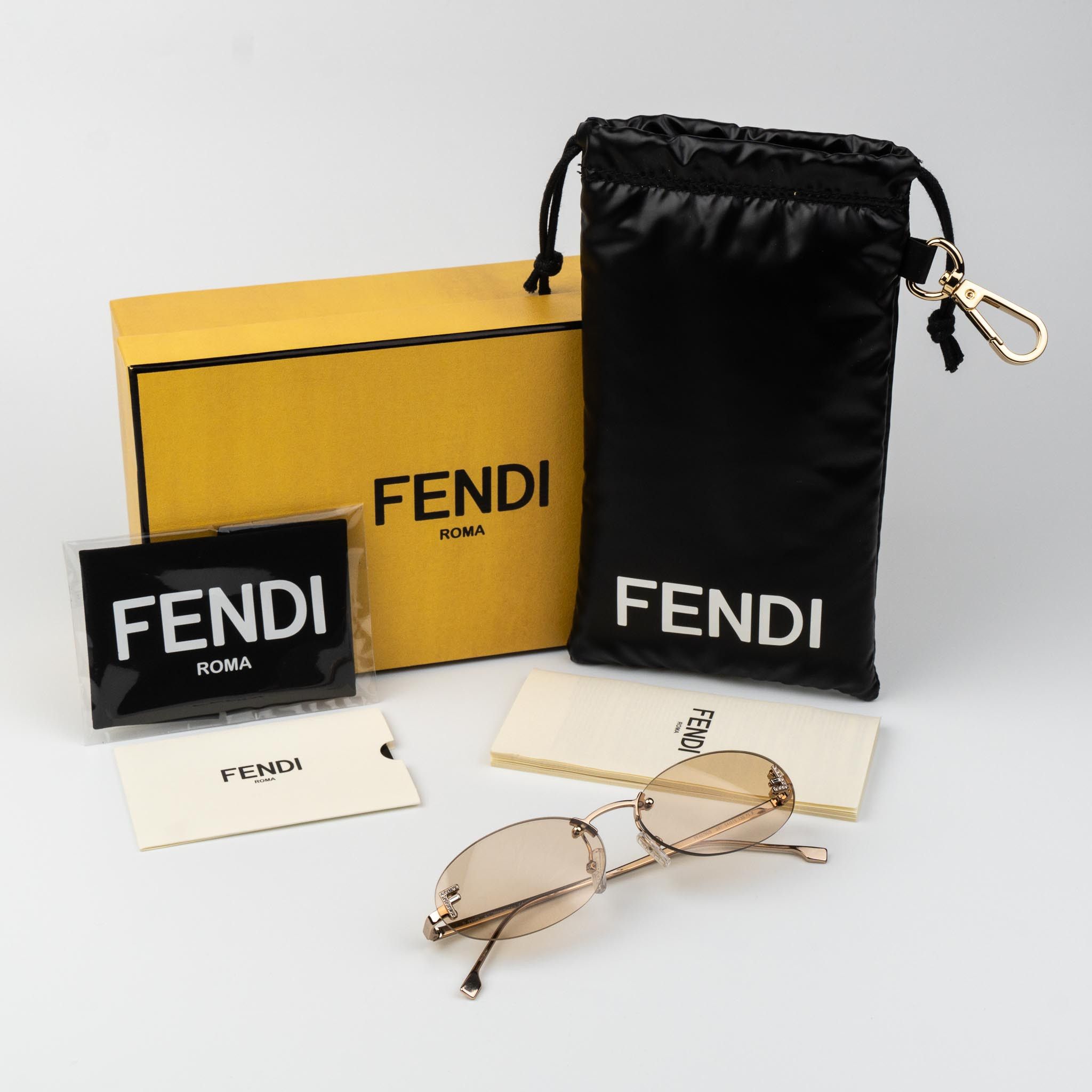 Fendi Fendi FIRST CRYSTAL Sunglasses FE4075US 28Y NEW AUTHENTIC Size ONE SIZE - 10 Thumbnail