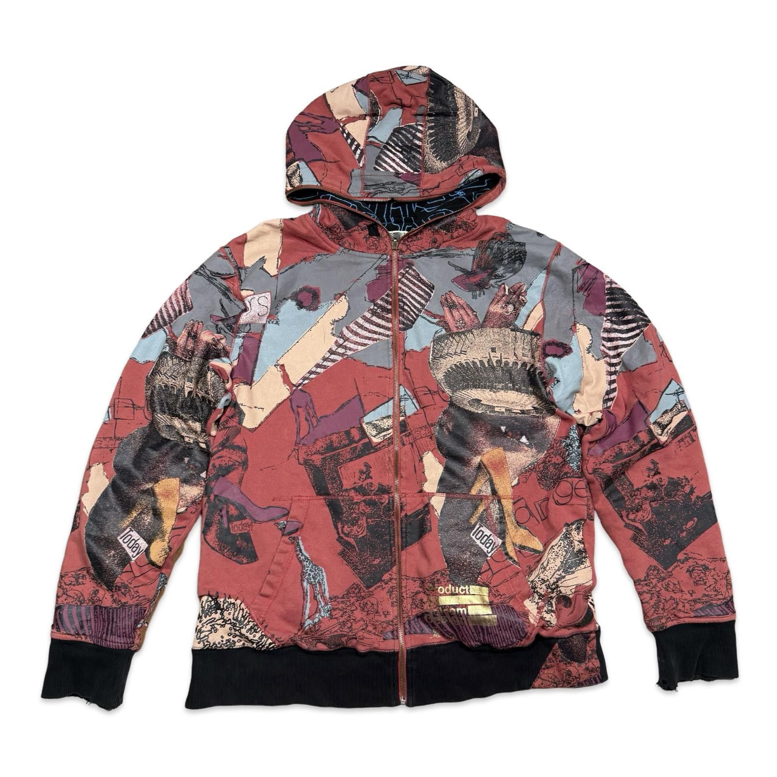 Volcom Volcom Y2K Reversible Grunge Skater Hoodie Sweatshirt Size US XL / EU 56 / 4 - 1 Thumbnail
