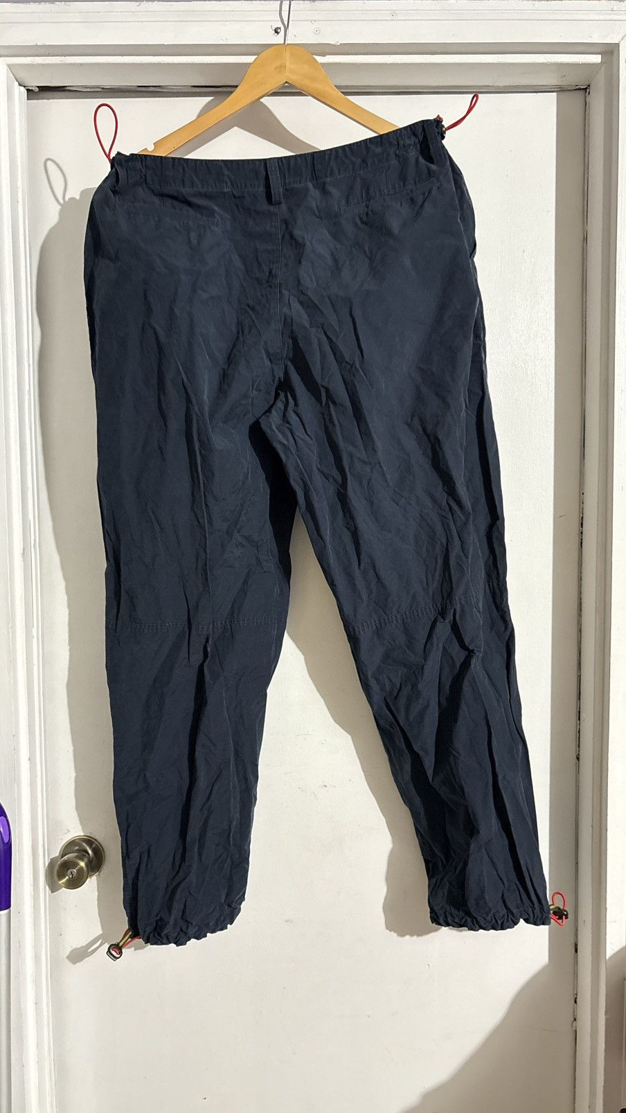 Structure Structure Navy blue vintage 90s nylon cargo pants Size US 36 / EU 52 - 3 Thumbnail