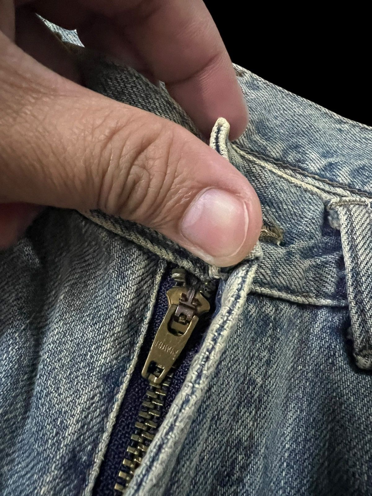If Six Was Nine Flare Jean Vintage Edwin Something Mud Wash Jean Size US 28 / EU 44 - 11 Thumbnail