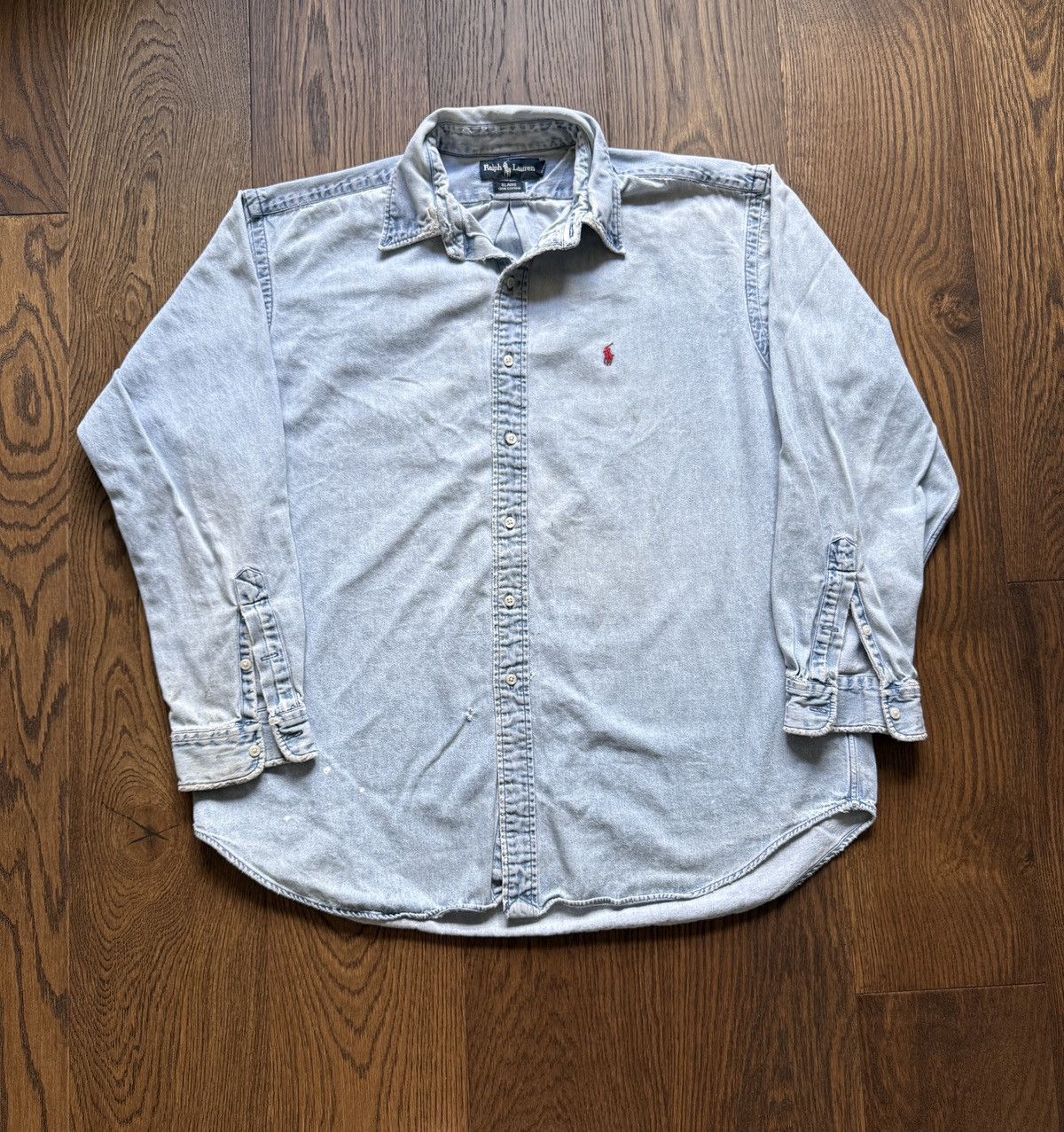 Vintage 90s Ralph Lauren Blaire Denim Button Up Shirt