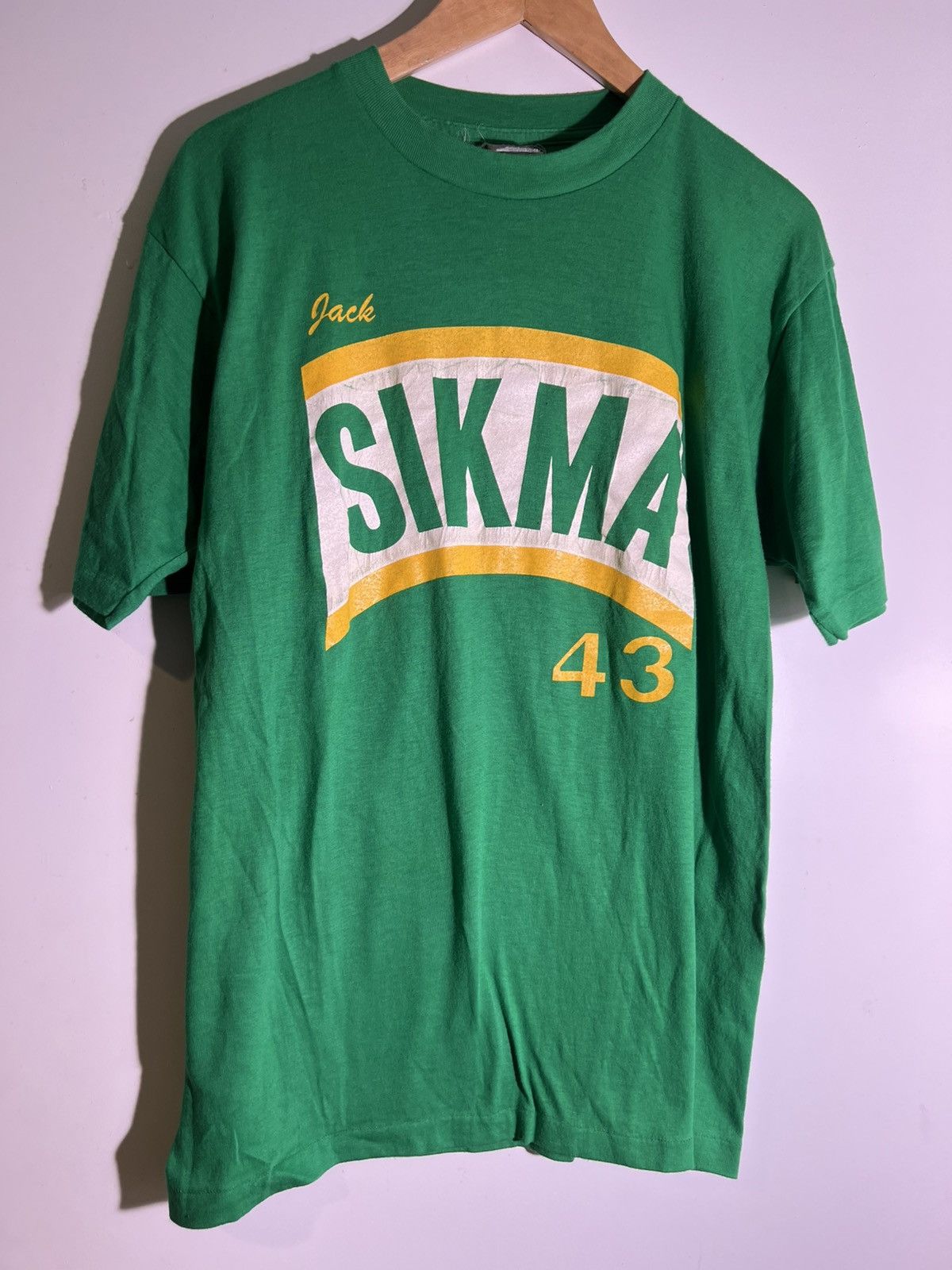 Vintage 70’s 80’s VTG Vintage Converse x Jack Sikma 43 Retro T Shirt Size US L / EU 52-54 / 3 - 1 Thumbnail