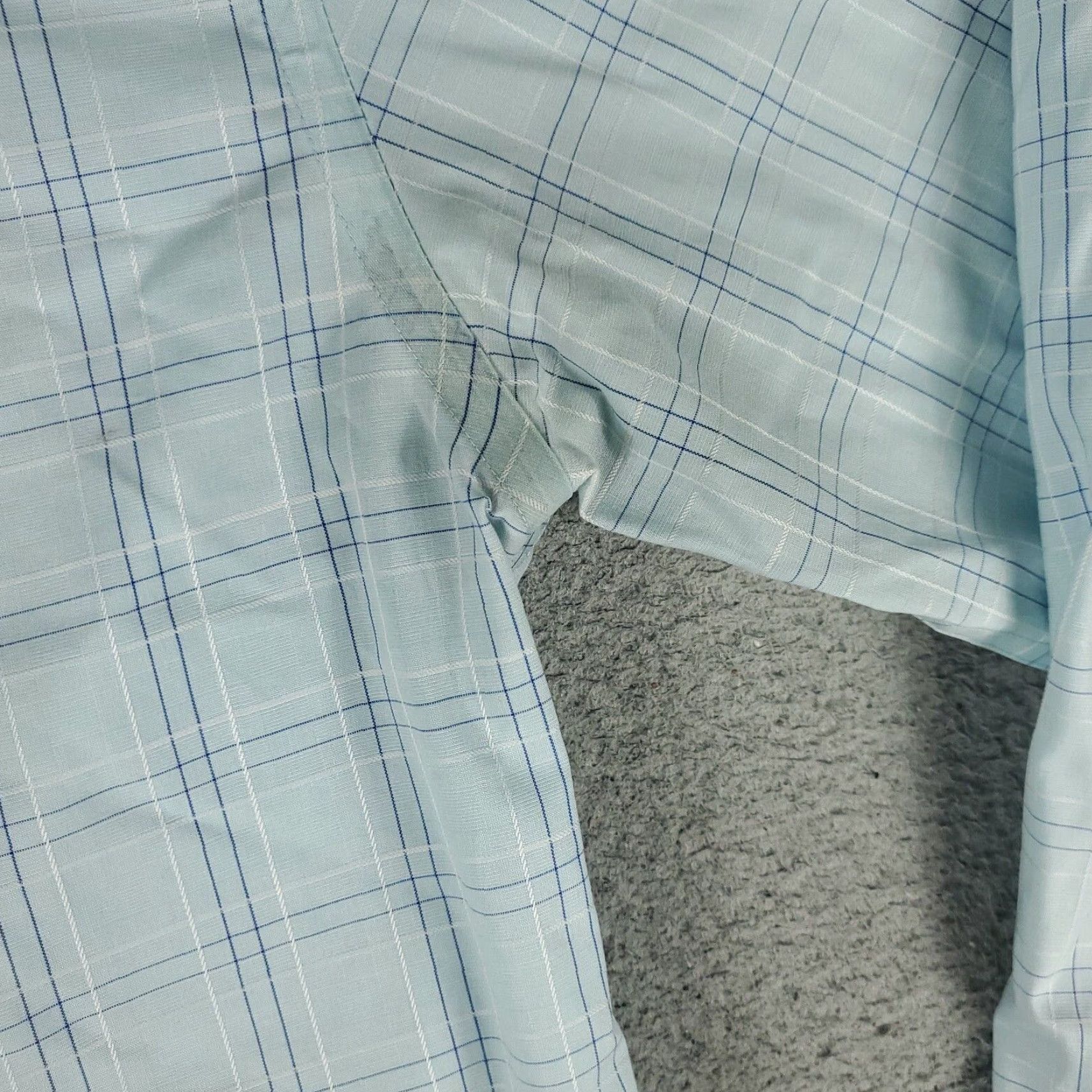 BUGATCHI Bugatchi Shirt Mens Medium Blue Plaid Shaped Fit Button Up Long Sleeve Size US M / EU 48-50 / 2 - 4 Thumbnail