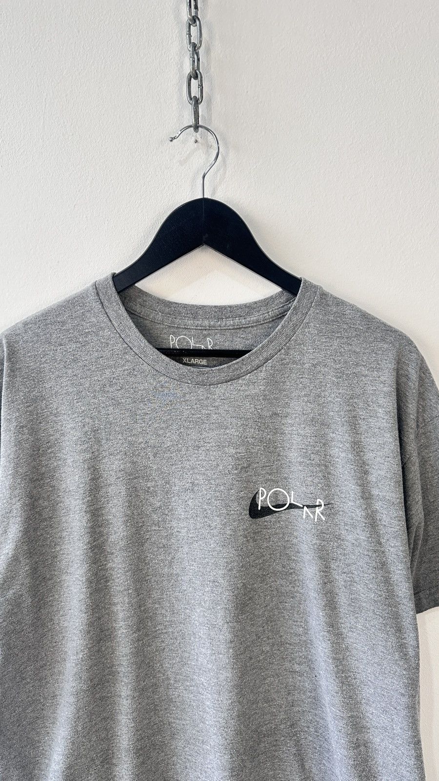 Polar Skate Co. Polar Skate Co. "Swoosh" Custom Logo Tee Heather Grey XL Size US XL / EU 56 / 4 - 6 Thumbnail