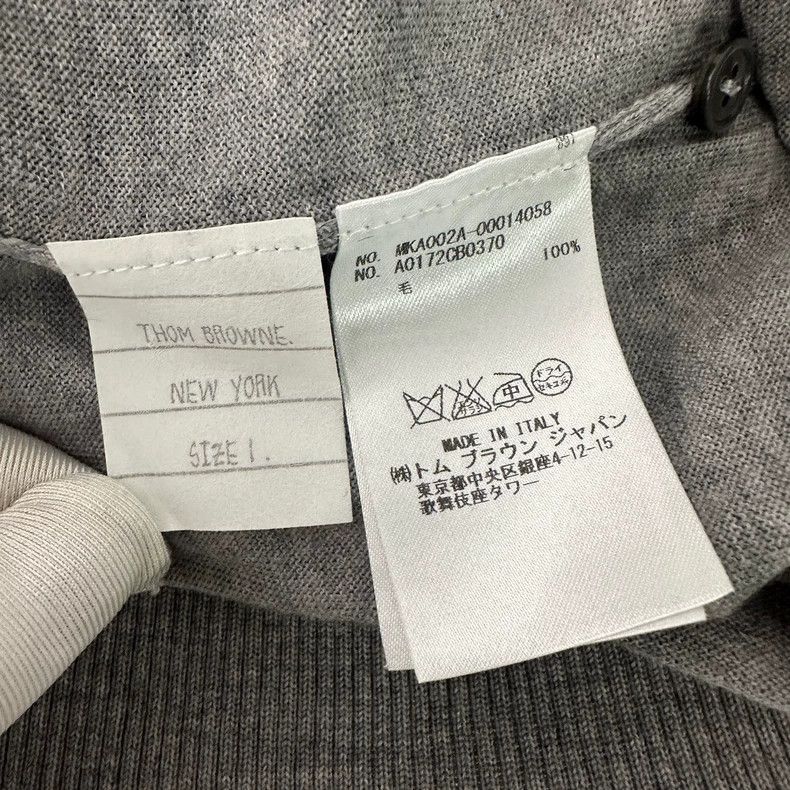 Thom Browne Thom browne Gray wool sweater 2503-Nextarrow Size US S / EU 44-46 / 1 - 5 Thumbnail