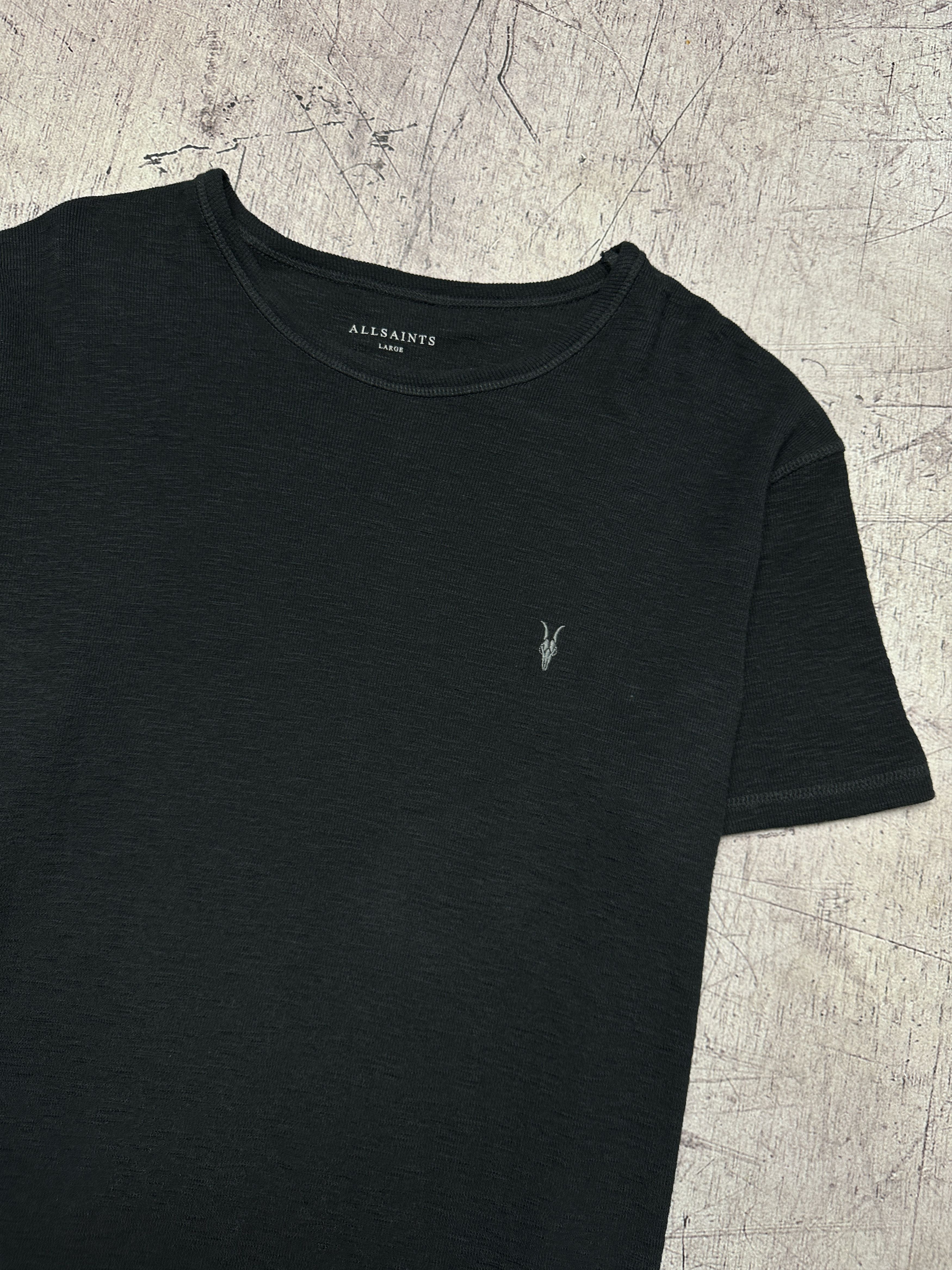 Allsaints Allsaints Mens Esum SS Crew Neck Heavy Cotton T-Shirt Size US L / EU 52-54 / 3 - 2 Thumbnail