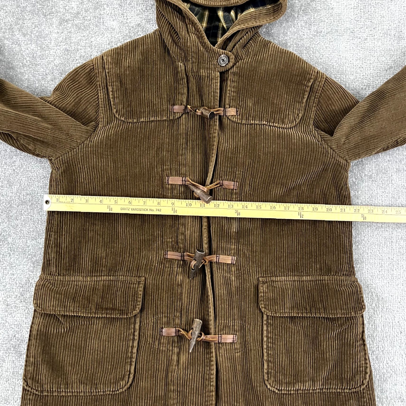 Abercrombie & Fitch VINTAGE Abercrombie & Fitch Corduroy Jacket Womens Medium Wool Lined Overcoat 90s Fall Winter Size M / US 6-8 / IT 42-44 - 4 Thumbnail