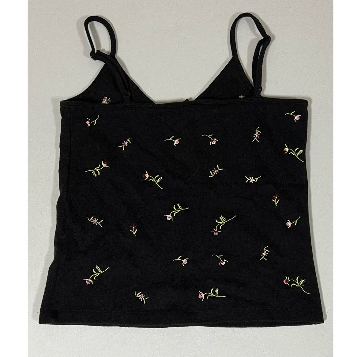 Express Express Black Floral Boho Bohemian Tank Top Shirt Size M 🌸✨ Size M / US 6-8 / IT 42-44 - 3 Thumbnail