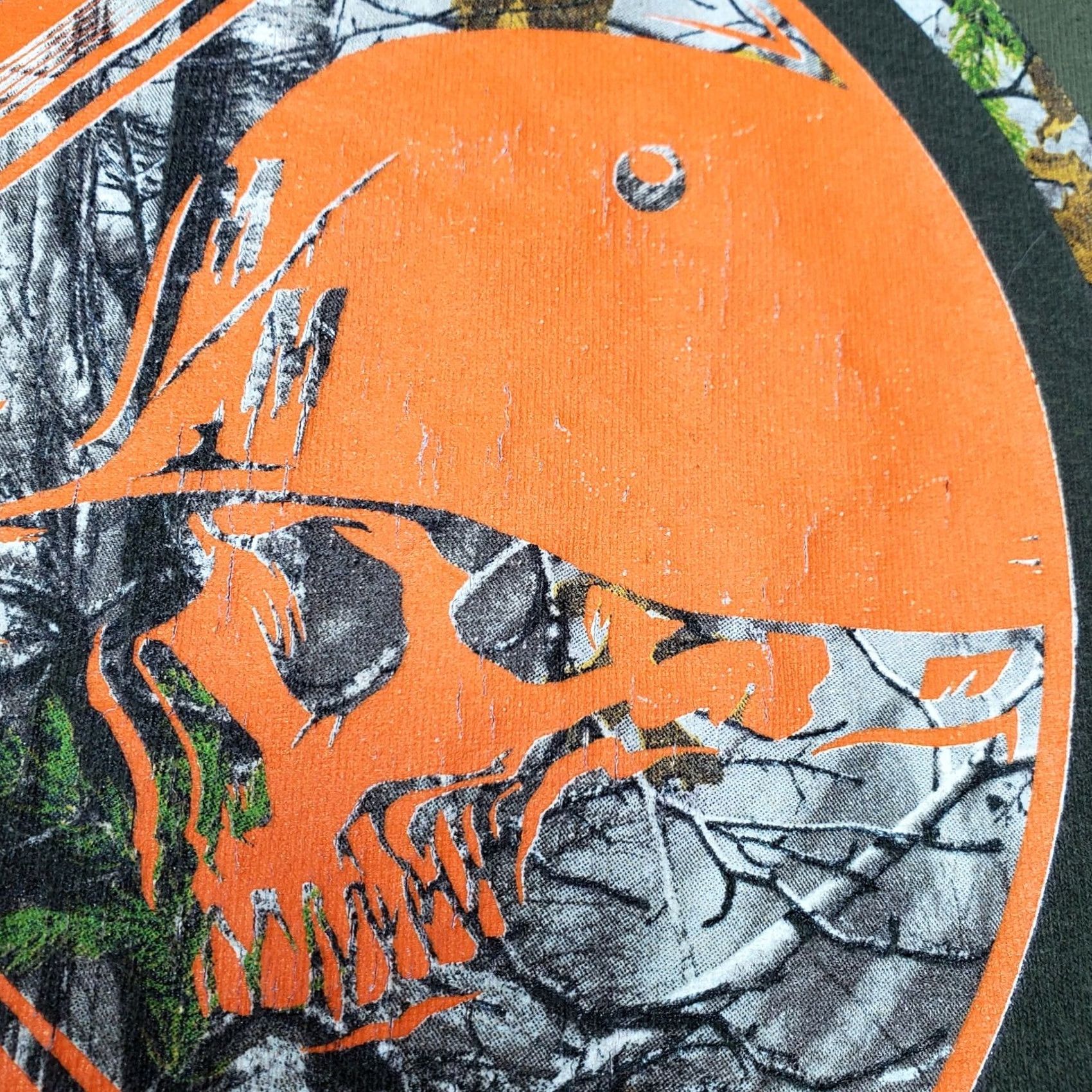 Metal Mulisha VINTAGE Metal Mulisha Shirt Mens Large Green Orange Camo Skull Y2K Motocross Grunge MMA Size US L / EU 52-54 / 3 - 3 Thumbnail