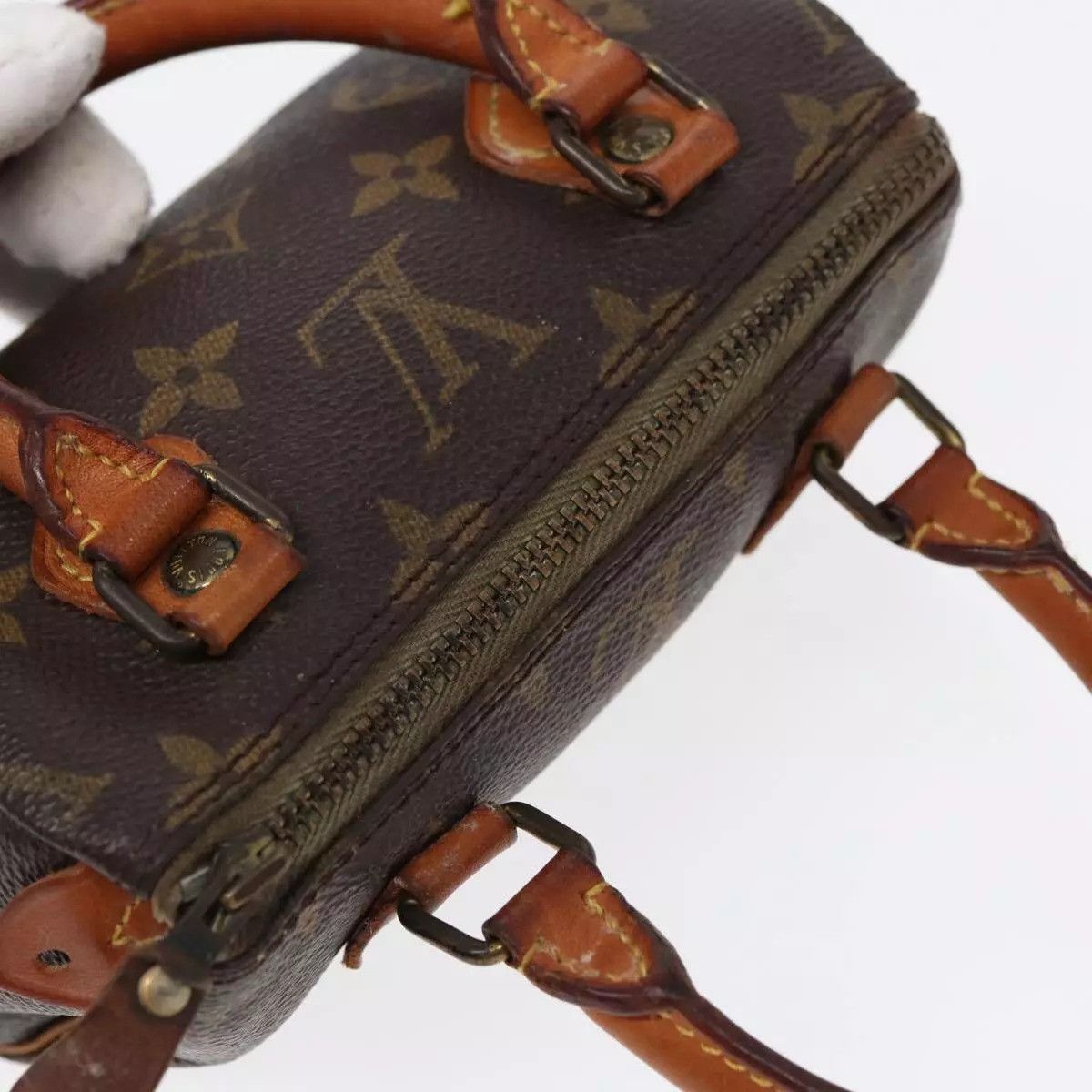 Louis Vuitton LOUIS VUITTON Monogram Mini Speedy Hand Bag Vintage Size ONE SIZE - 13 Thumbnail