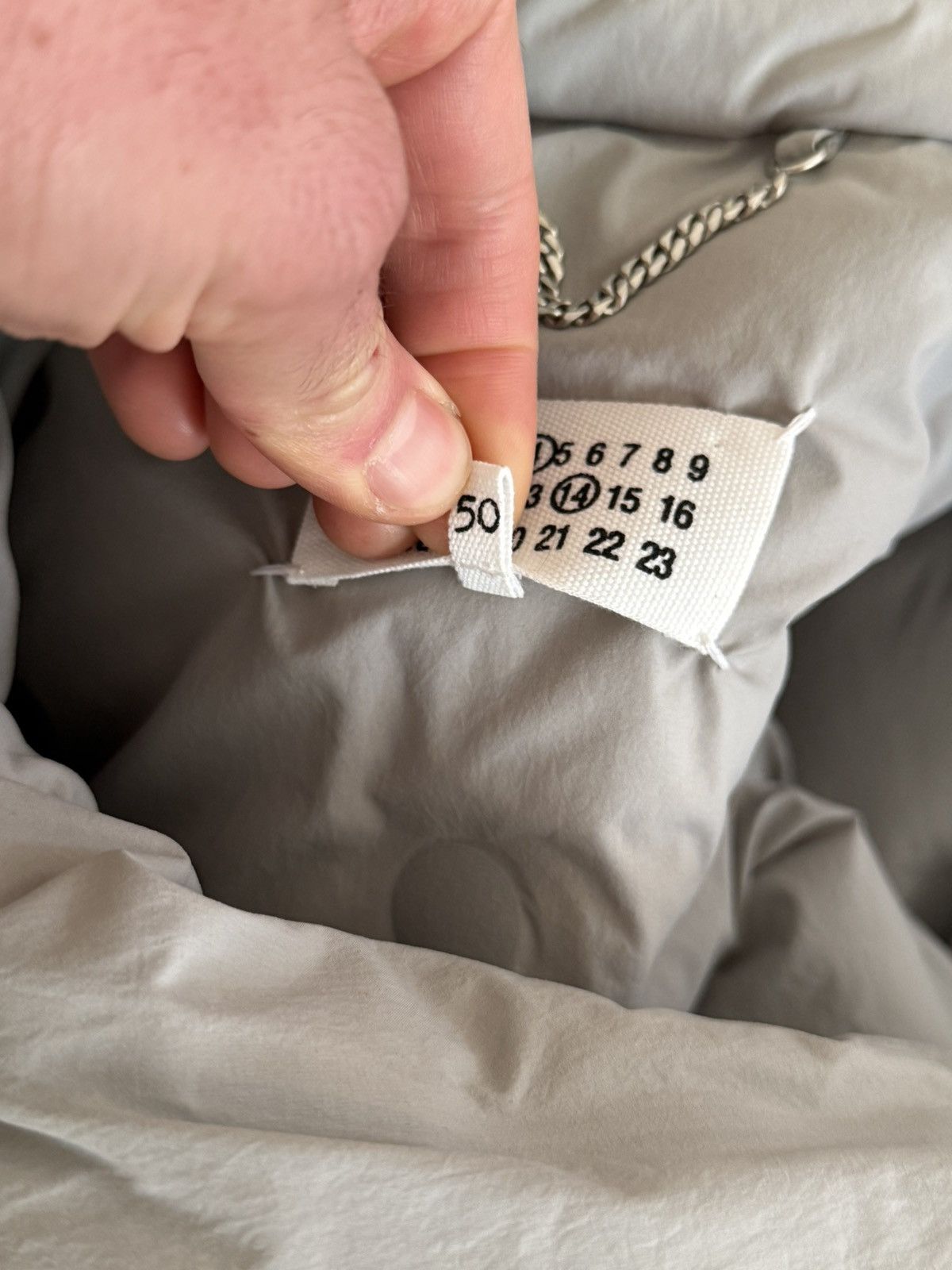 Maison Margiela GRAIL Grey Tufted Duvet Quilted Puffer Coat Size US M / EU 48-50 / 2 - 9 Thumbnail