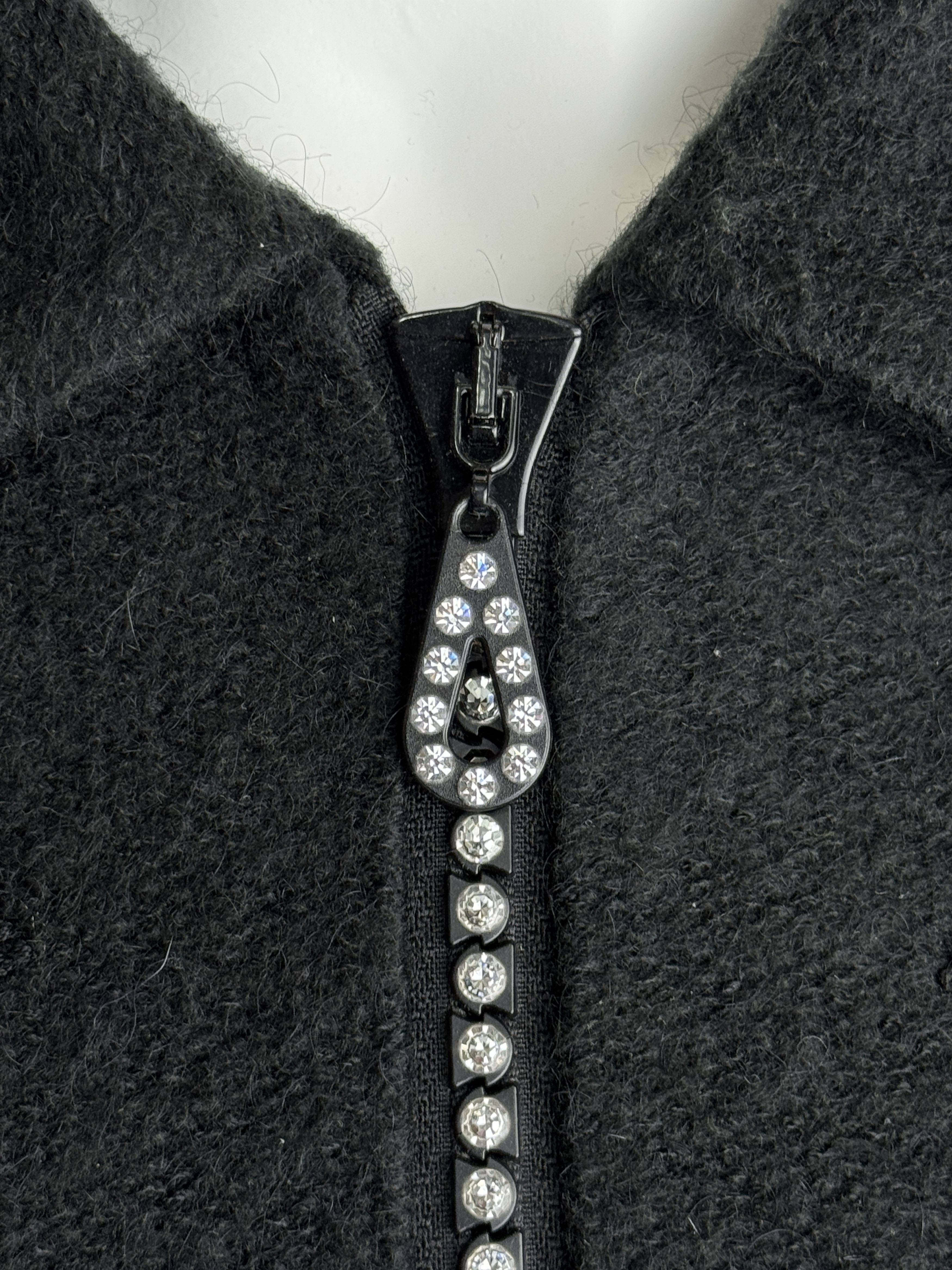 Swarovski Vintage Swarovski embellished women’s wool-mohair jacket Size L / US 10 / IT 46 - 11 Thumbnail